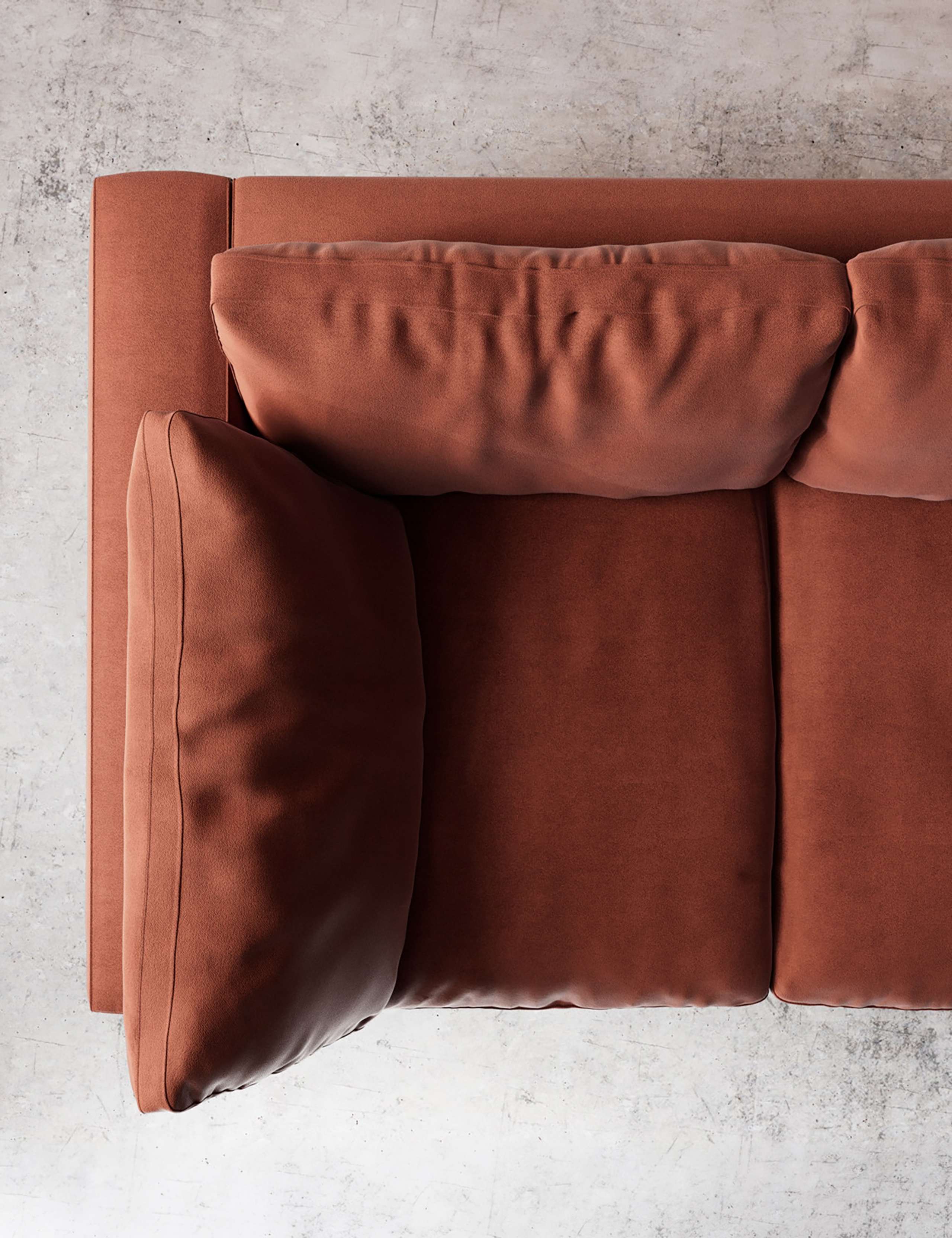 Easy Velvet 3 Seater Sofa 3 of 6