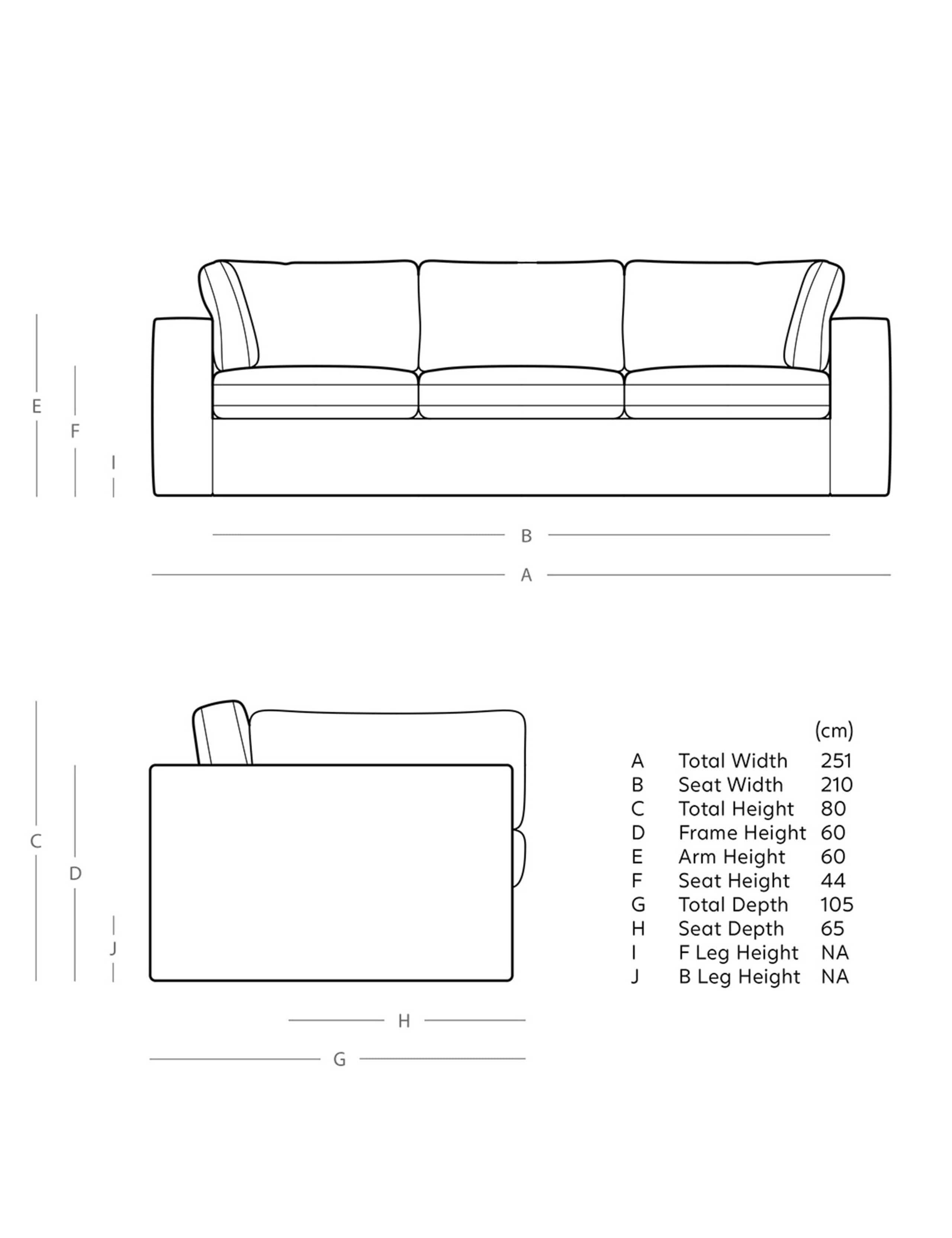 Easy Velvet 3 Seater Sofa 6 of 6