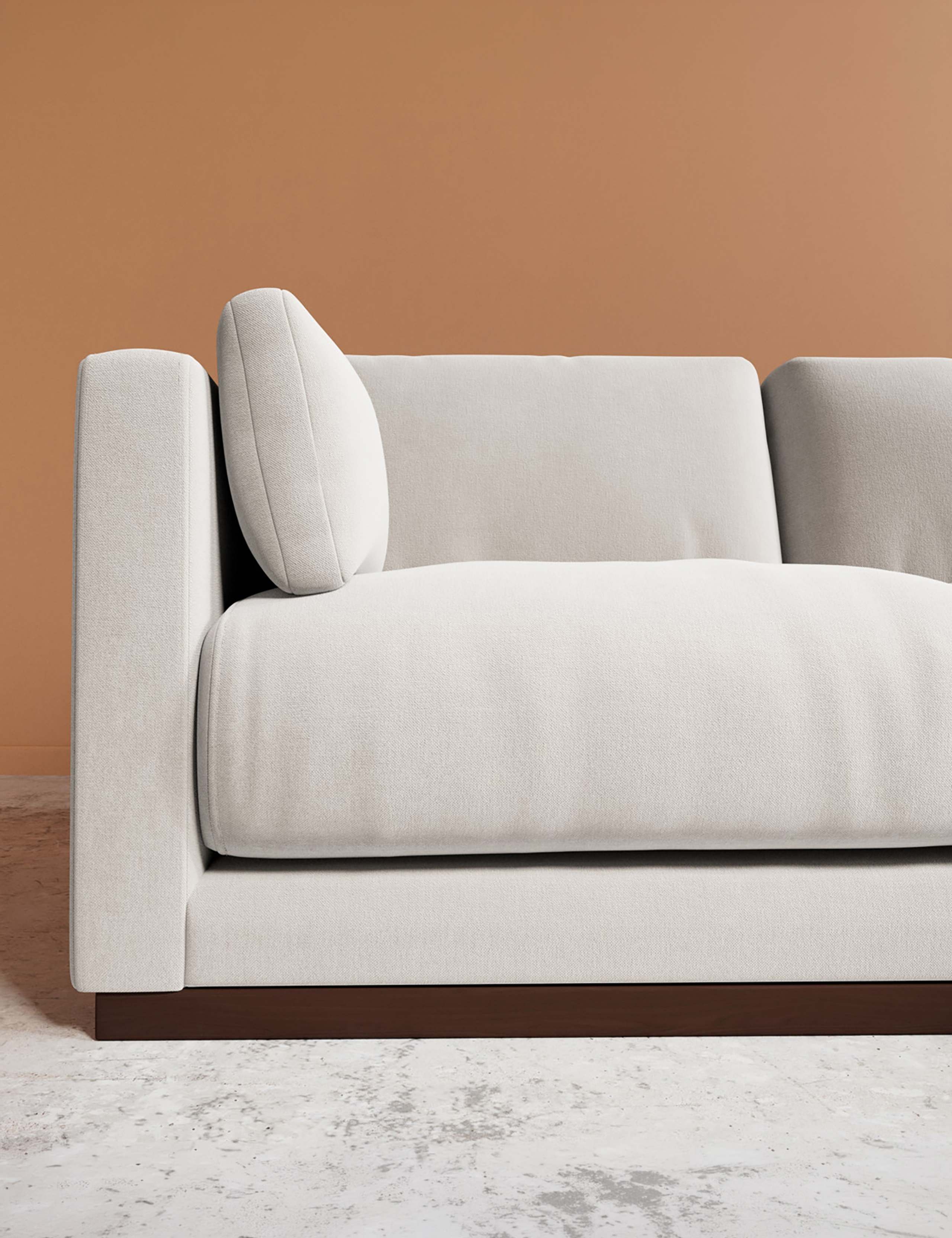 Crushed Velvet Right Corner Sofa 2 of 6