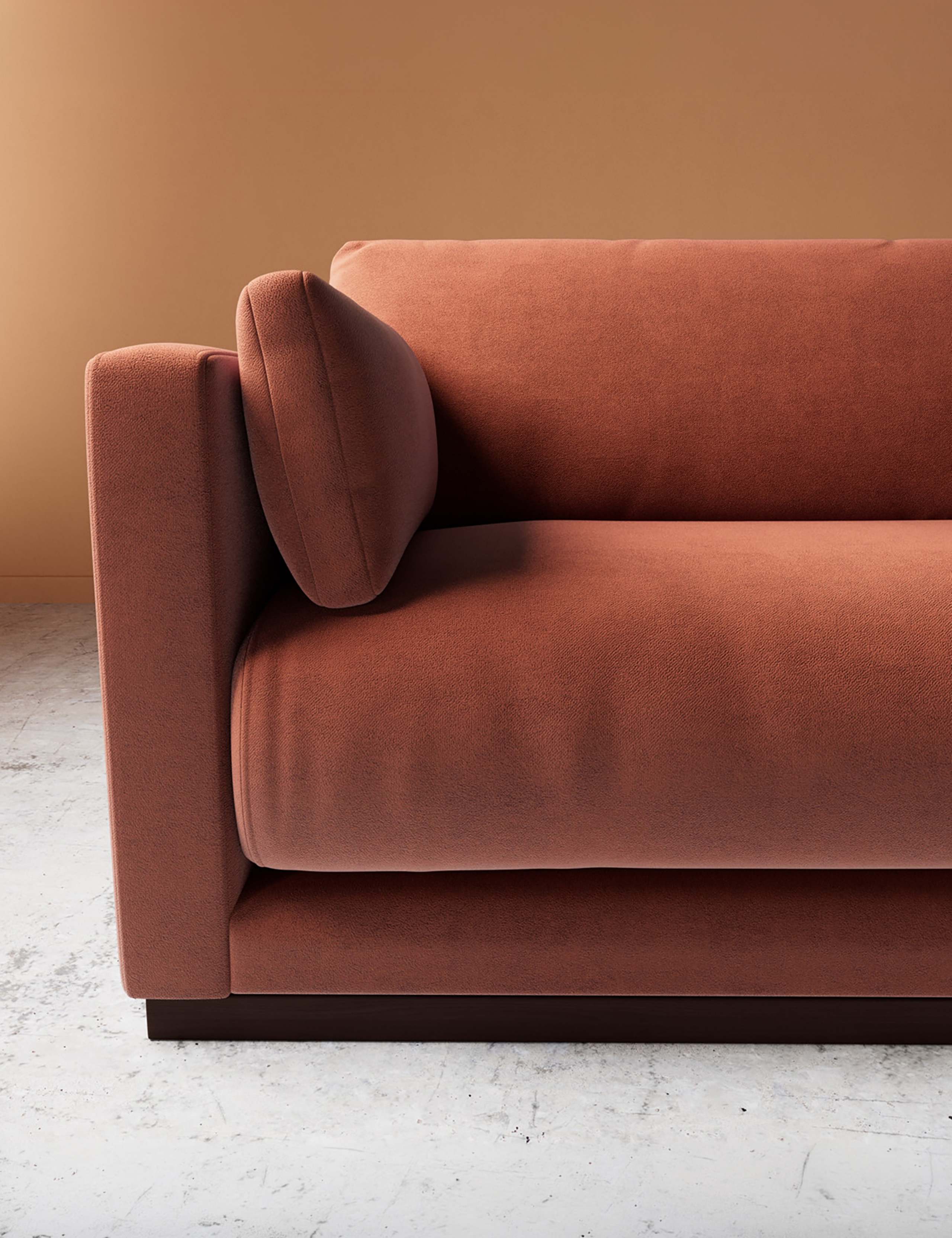 Easy Velvet 3 Seater Sofa 2 of 6