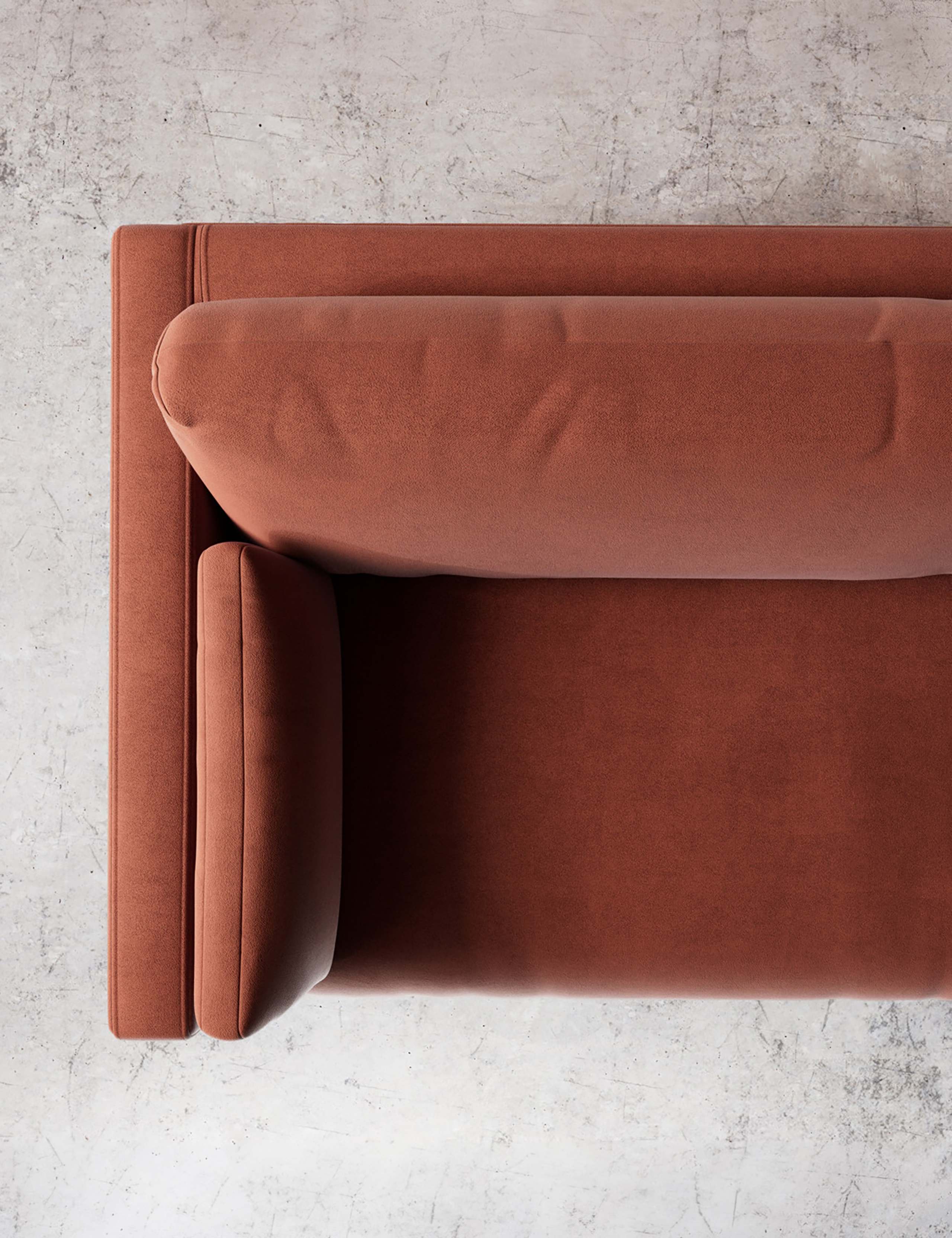 Easy Velvet 3 Seater Sofa 3 of 6