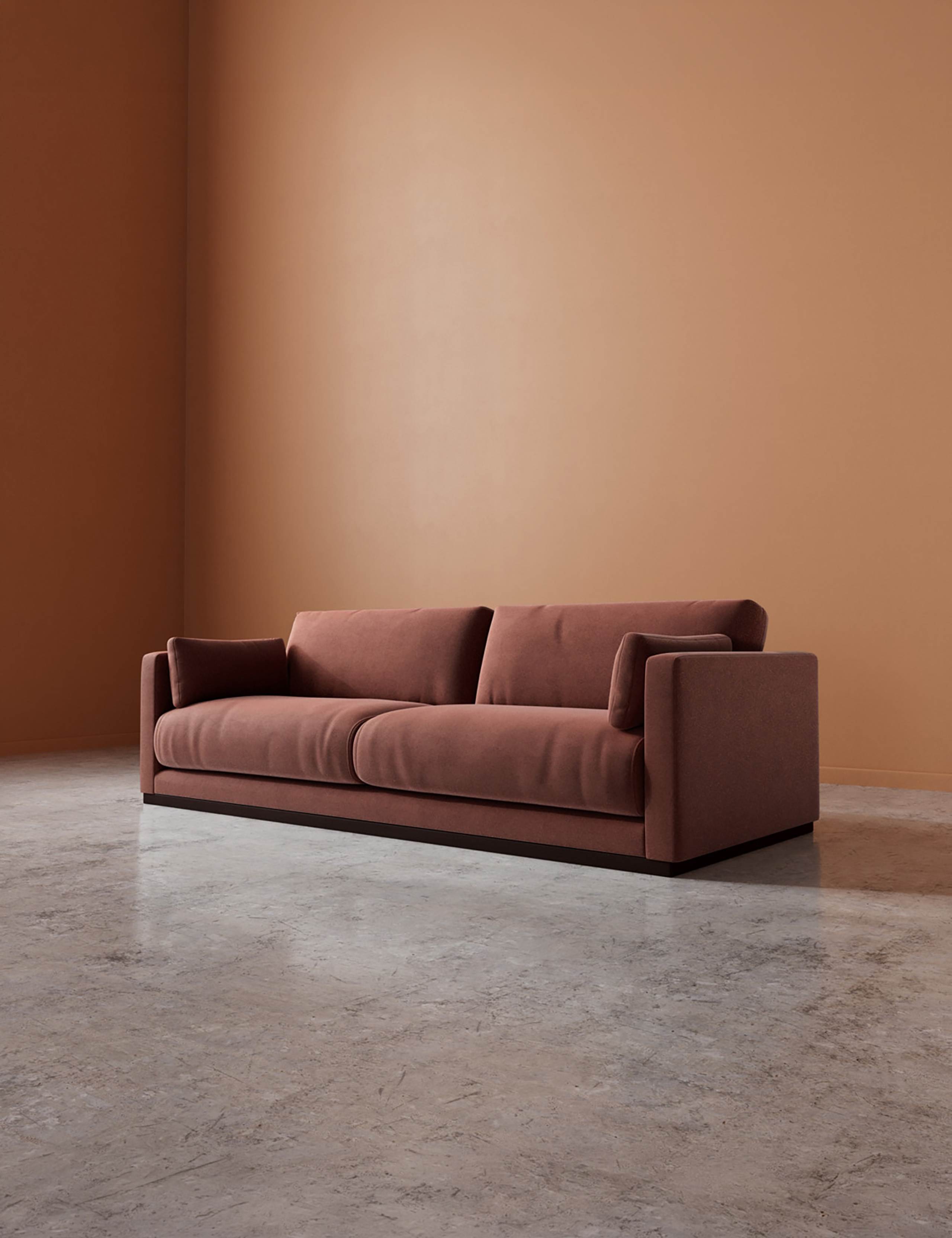 Easy Velvet 3 Seater Sofa 5 of 6