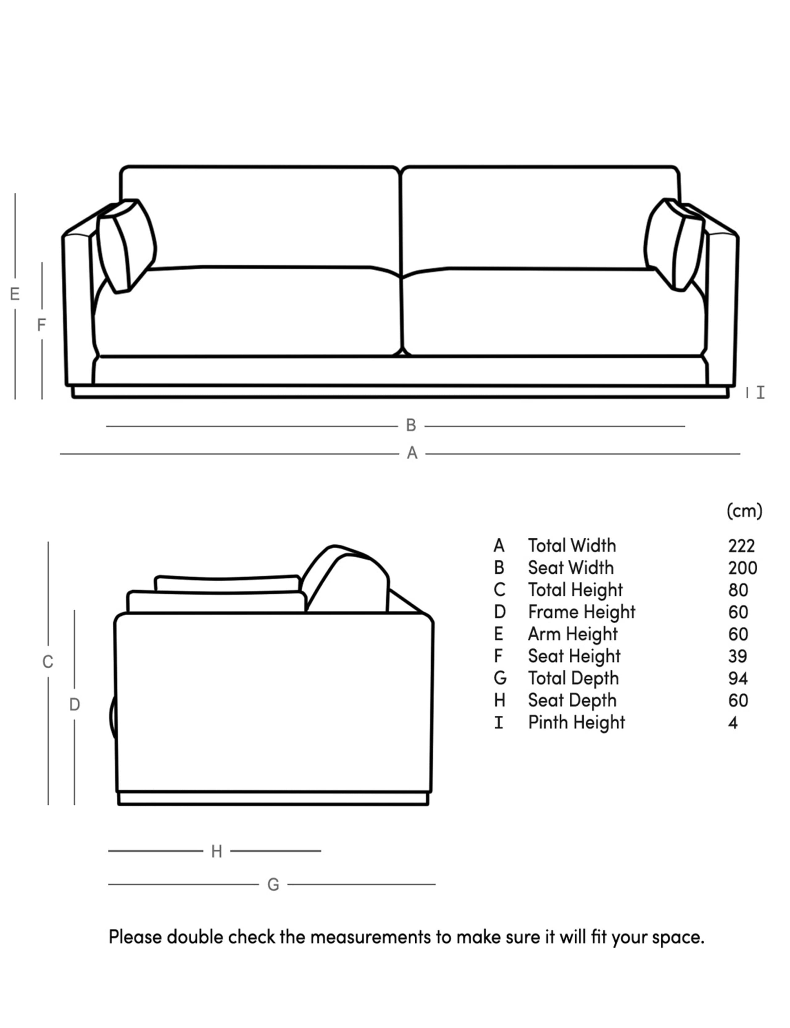 Easy Velvet 3 Seater Sofa 6 of 6