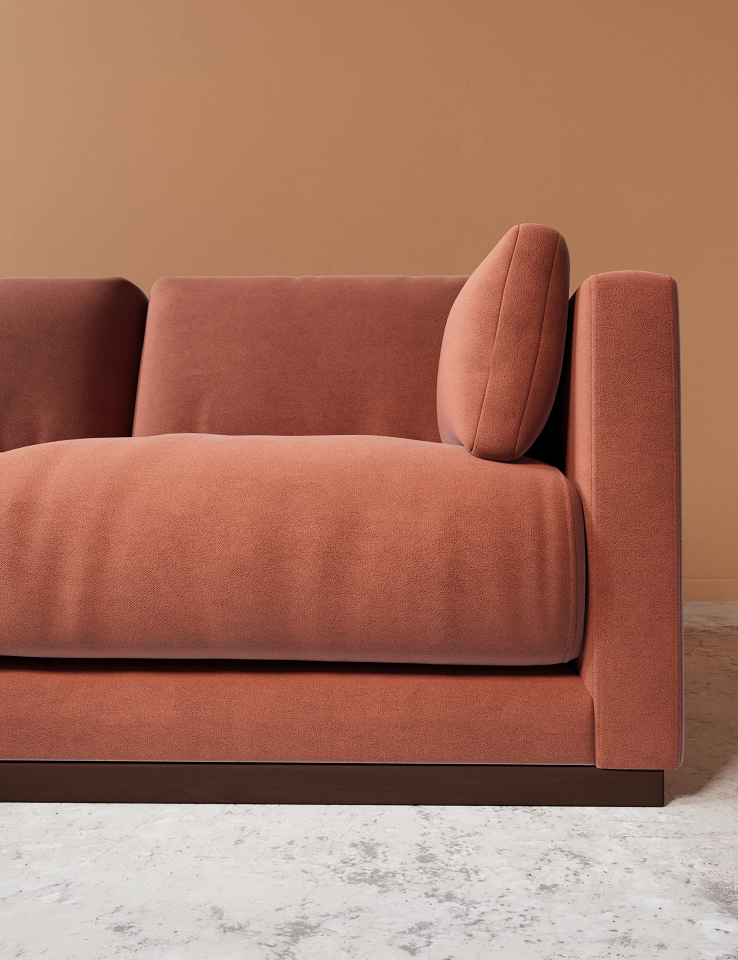 Easy Velvet Left Corner Sofa 2 of 6