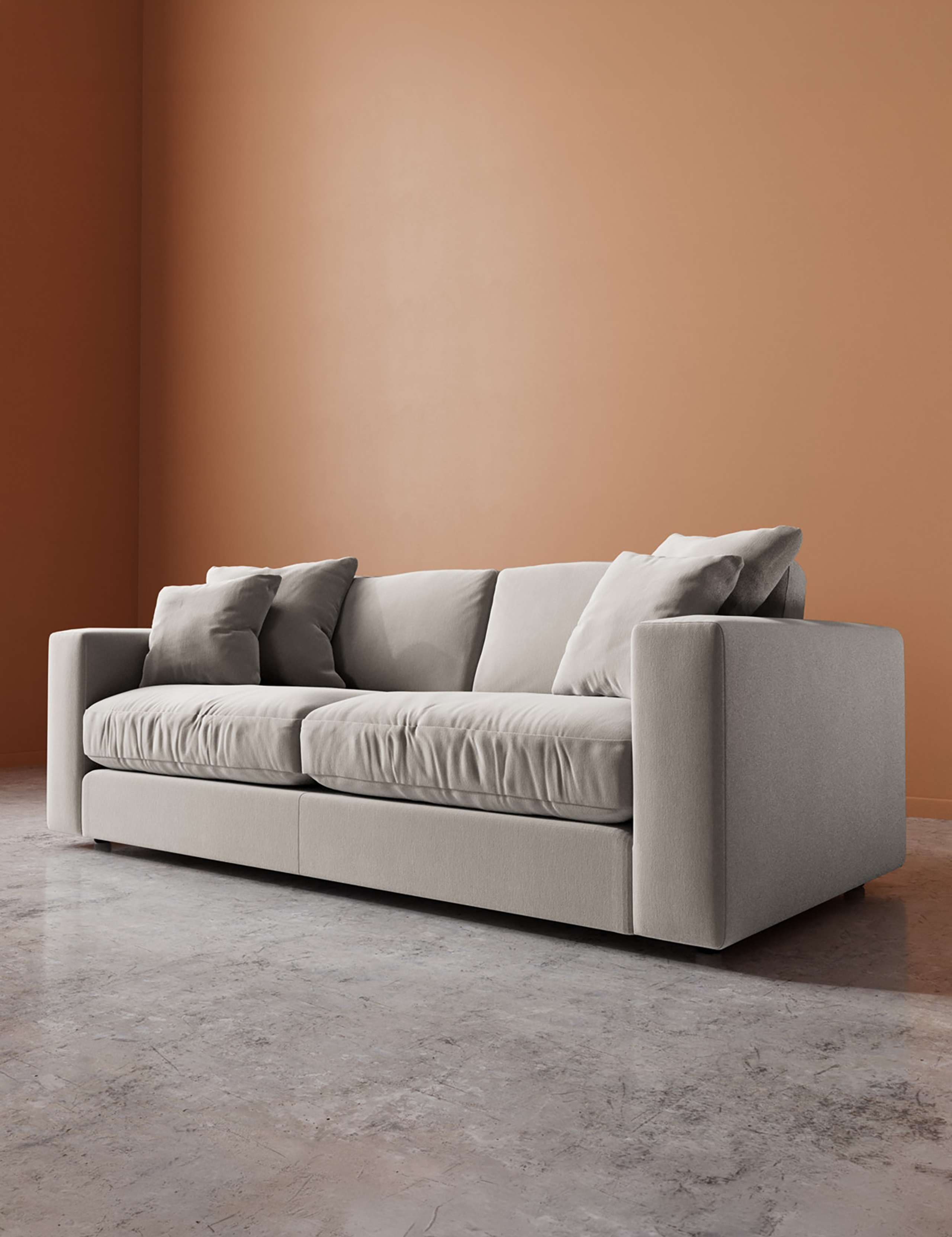 Crushed Velvet 3 Seater Sofa 5 of 6