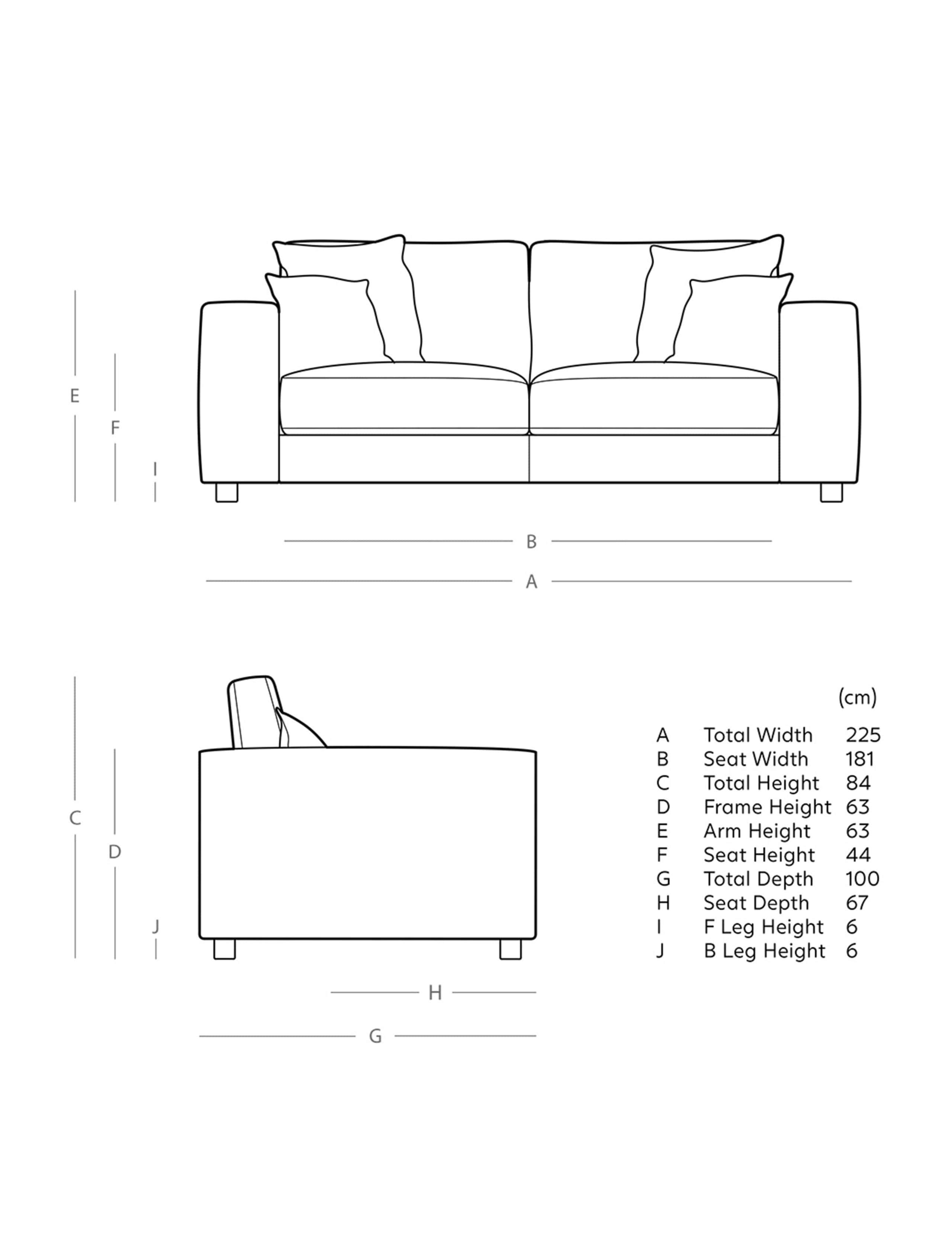 Crushed Velvet 3 Seater Sofa 6 of 6