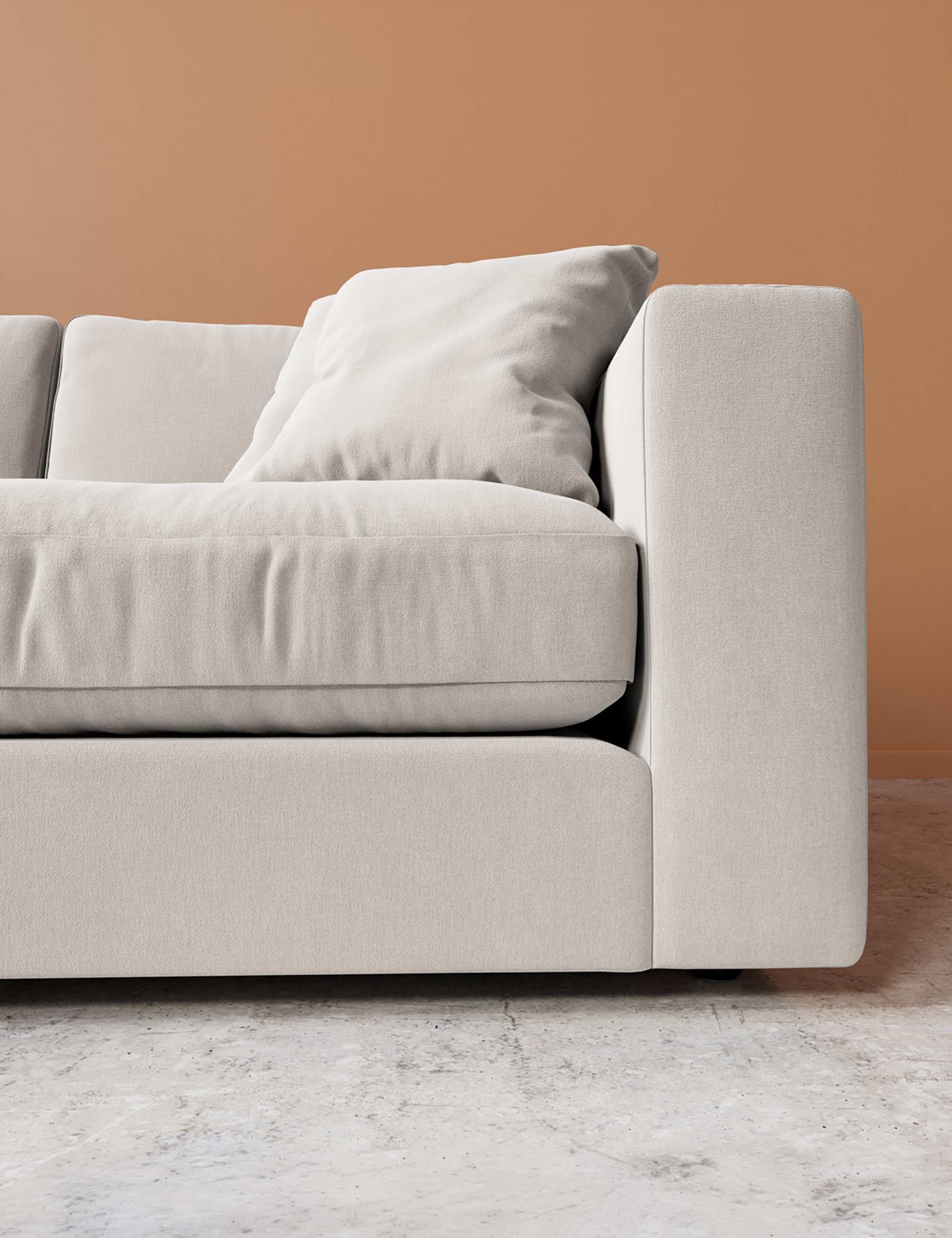 Crushed Velvet Corner Sofa 2 of 6