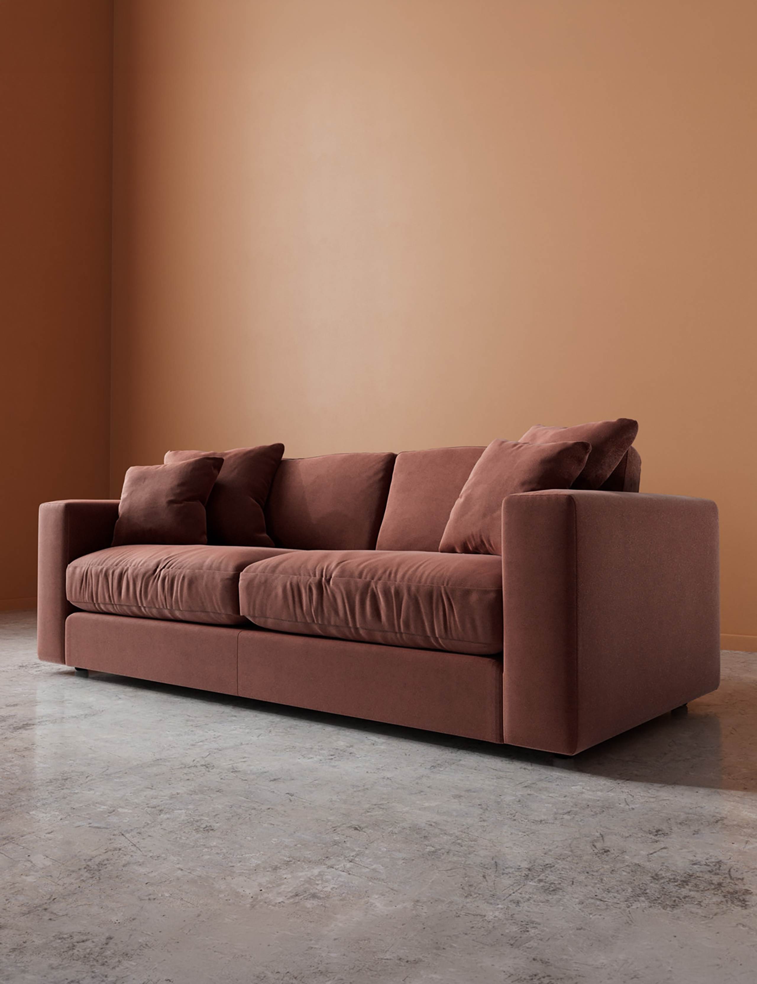 Easy Velvet 3 Seater Sofa 5 of 6