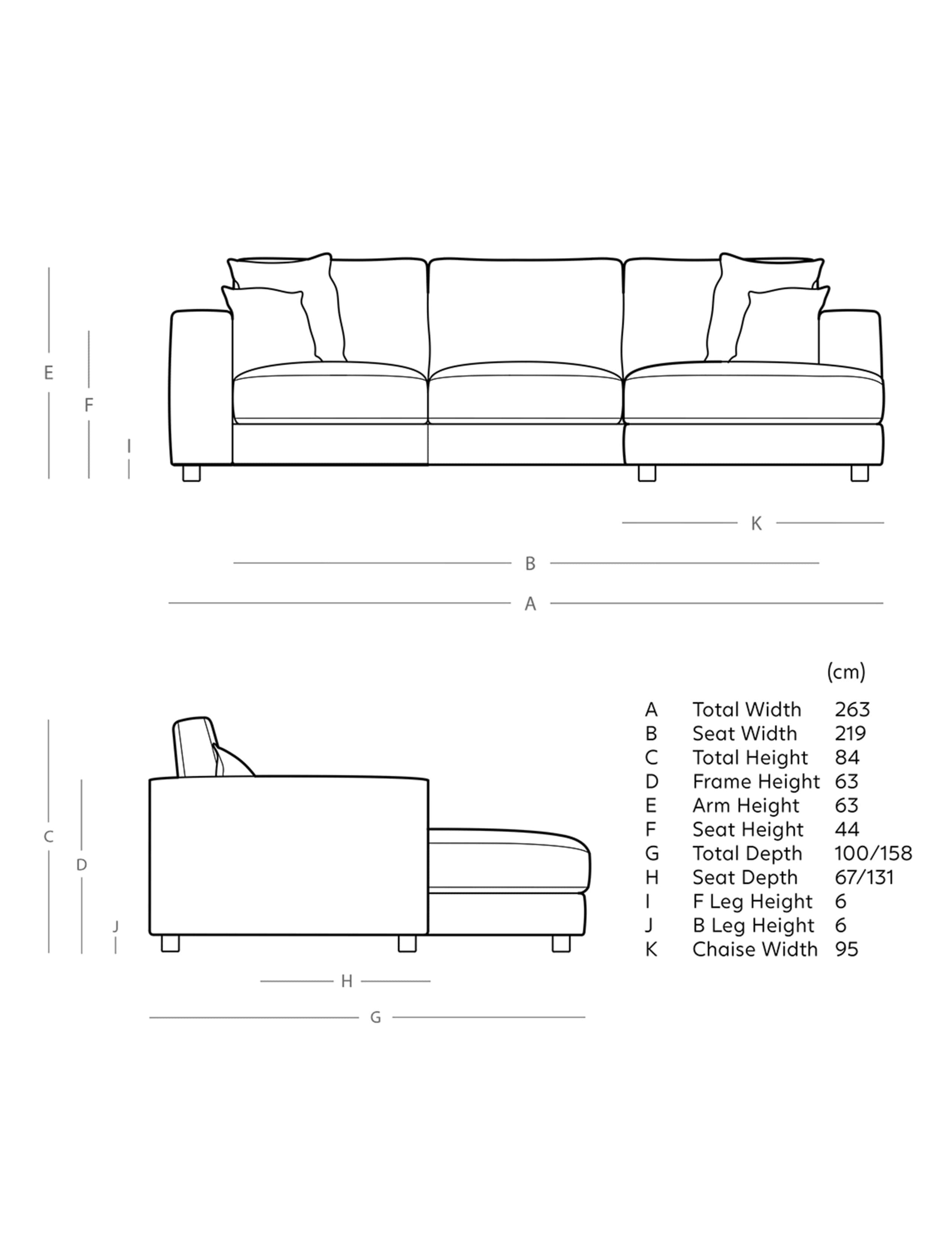 Easy Velvet Right Corner Sofa 6 of 6