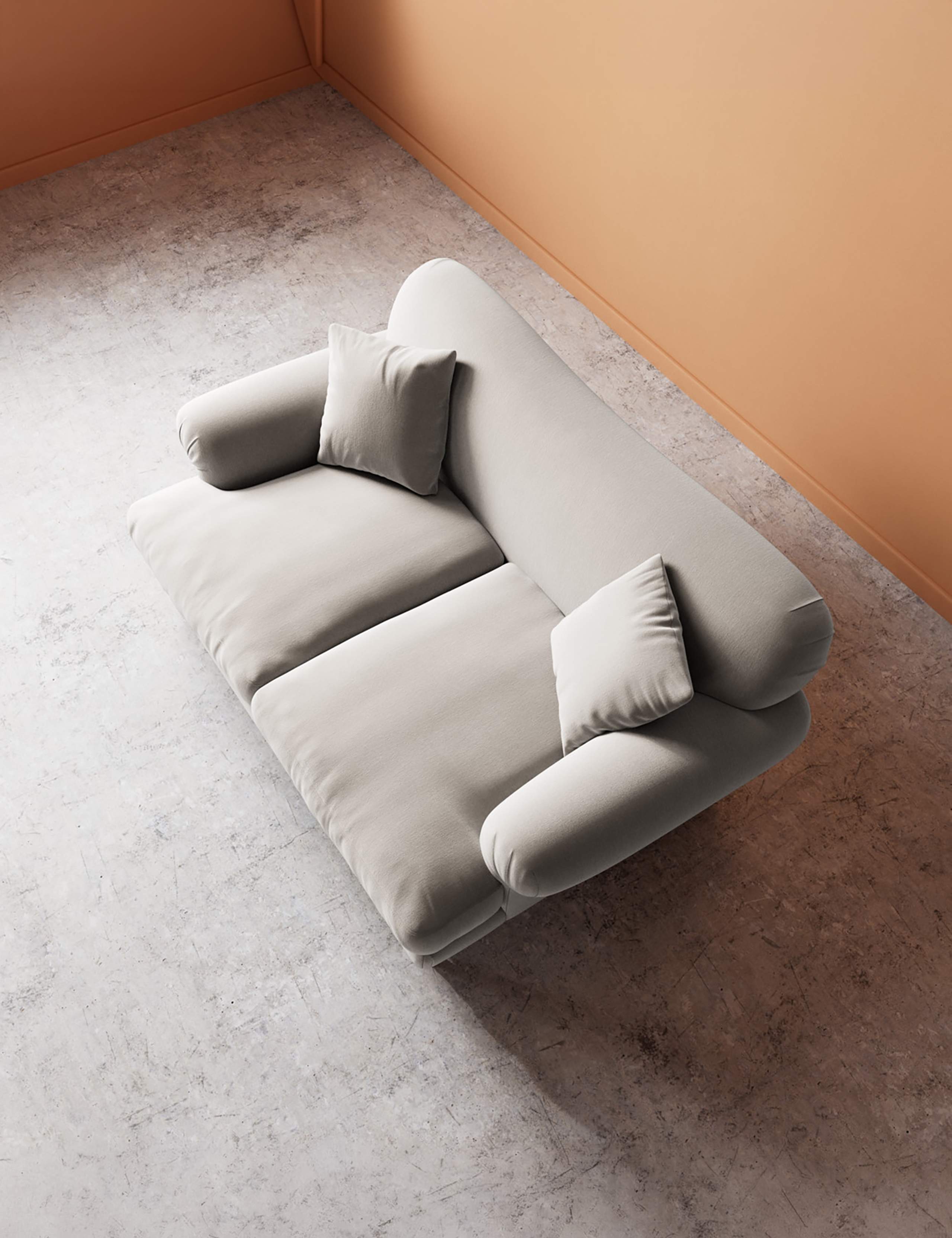 Willows Crushed Velvet 2 Seater Sofa 4 of 5