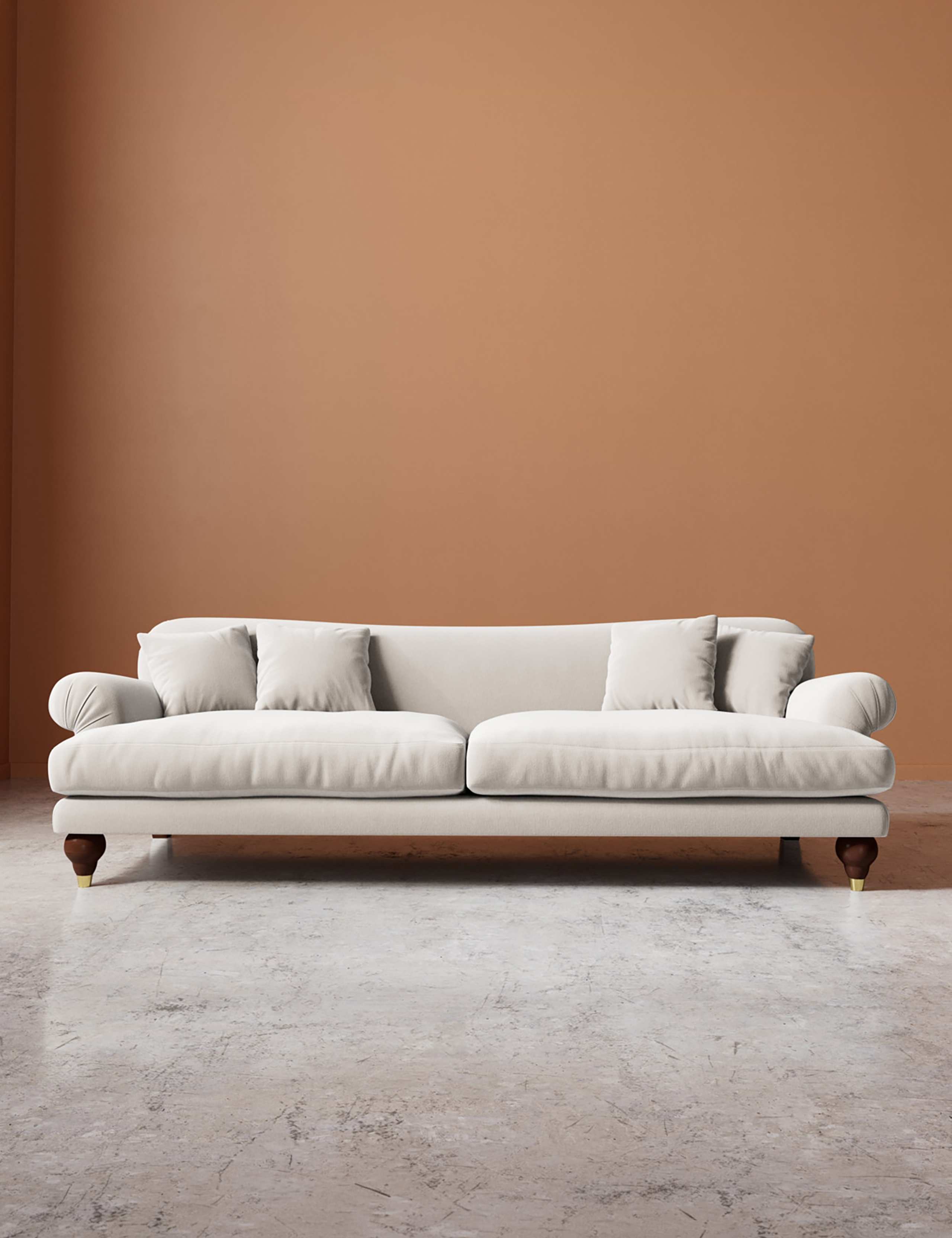 Willows Crushed Velvet 3 Seater Sofa 1 of 5