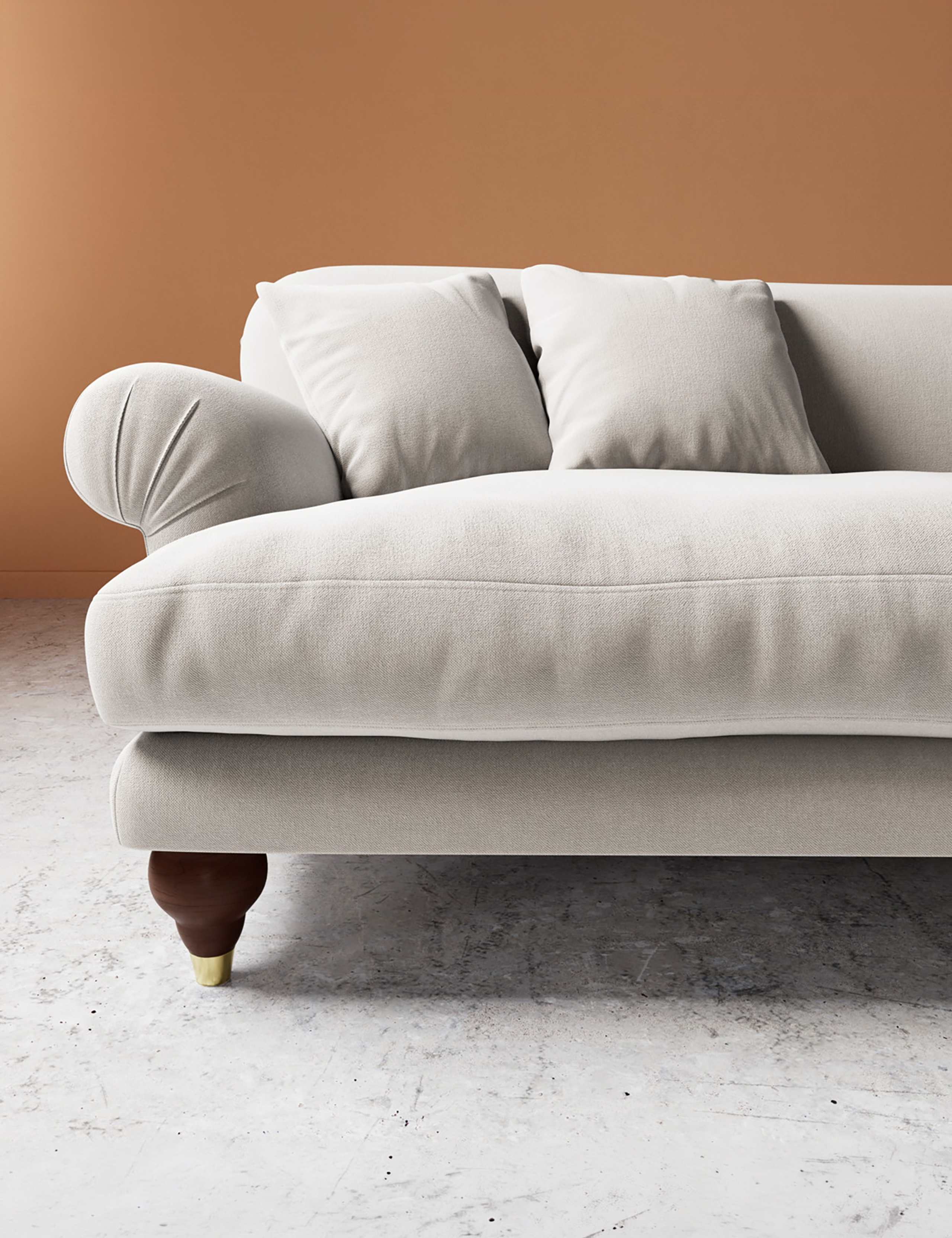 Willows Crushed Velvet 3 Seater Sofa 2 of 5