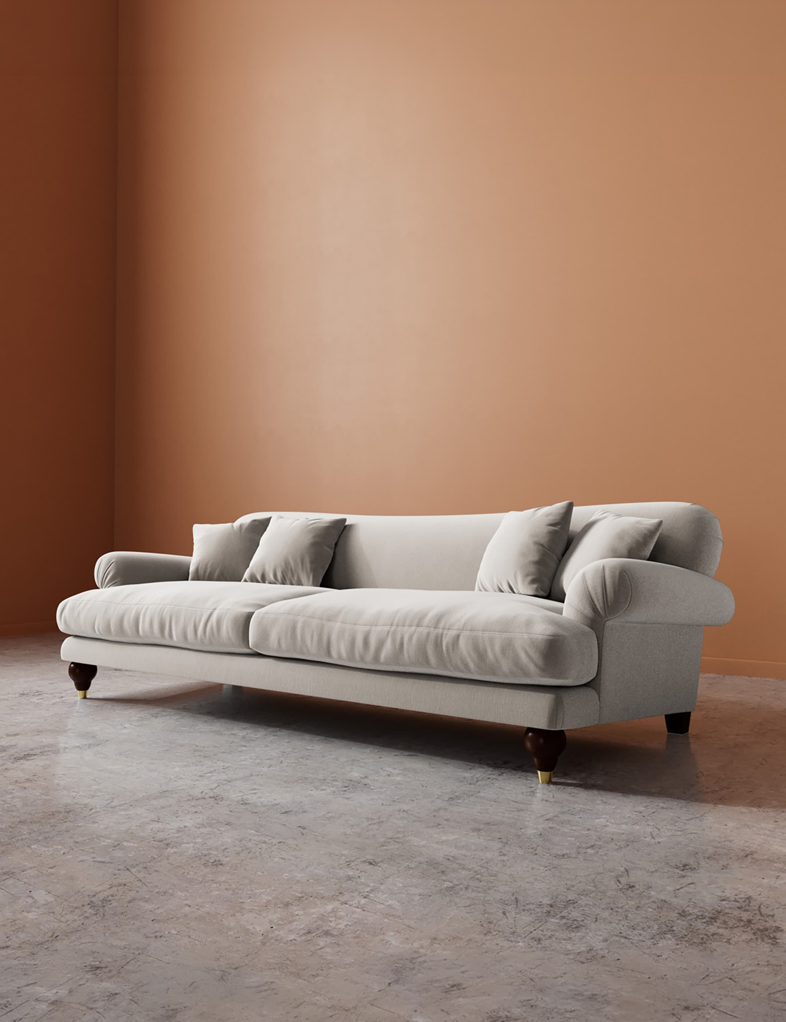 Willows Crushed Velvet 3 Seater Sofa 5 of 5