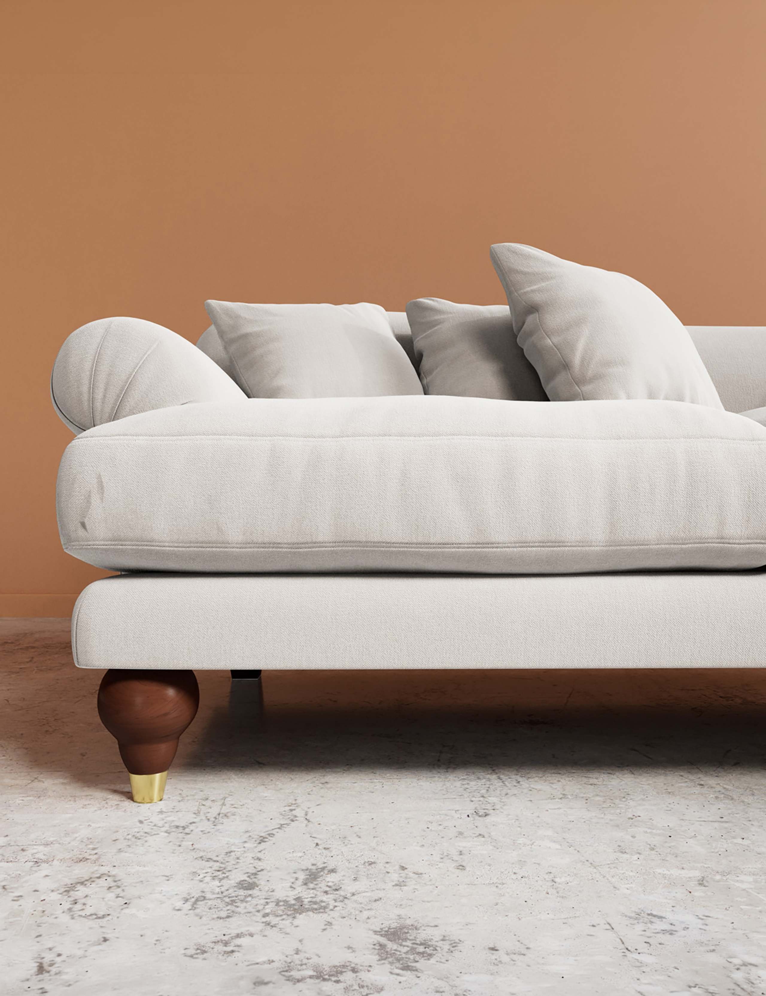Willows Crushed Velvet Right Corner Sofa 2 of 5