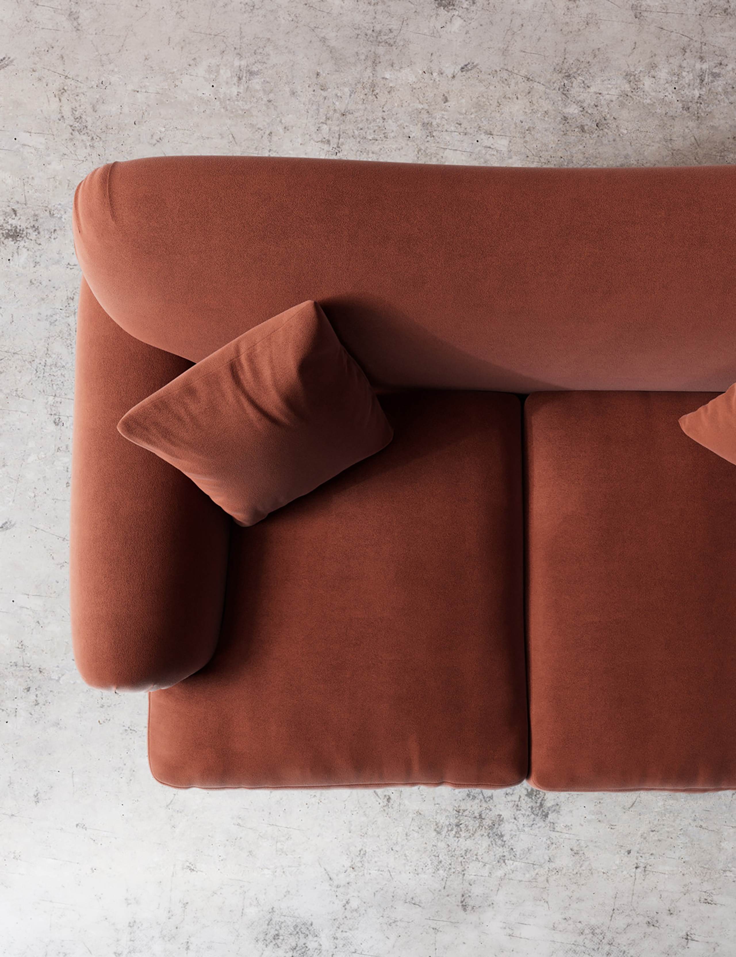 Willows Easy Velvet 2 Seater Sofa 3 of 5
