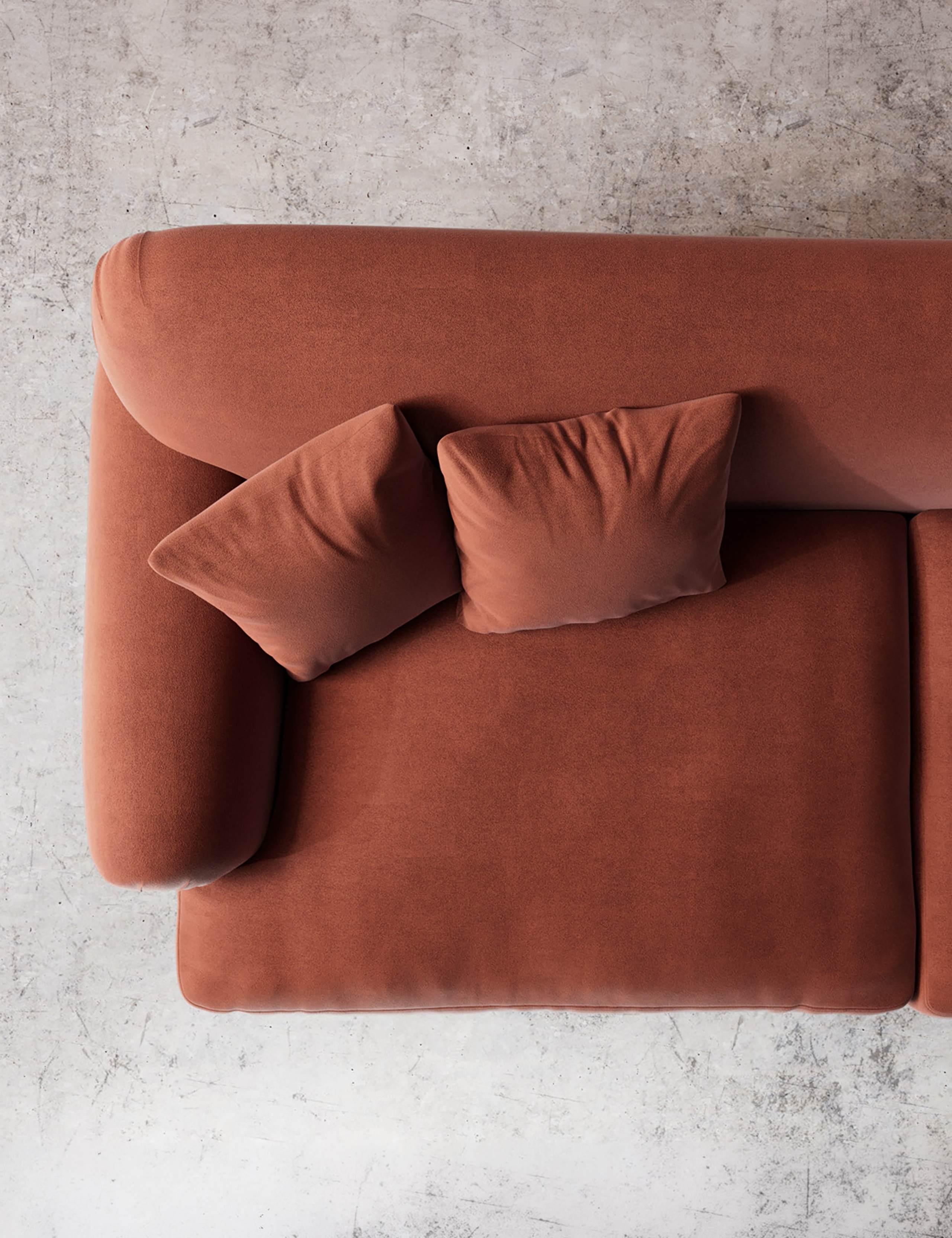 Willows Easy Velvet 3 Seater Sofa 3 of 5