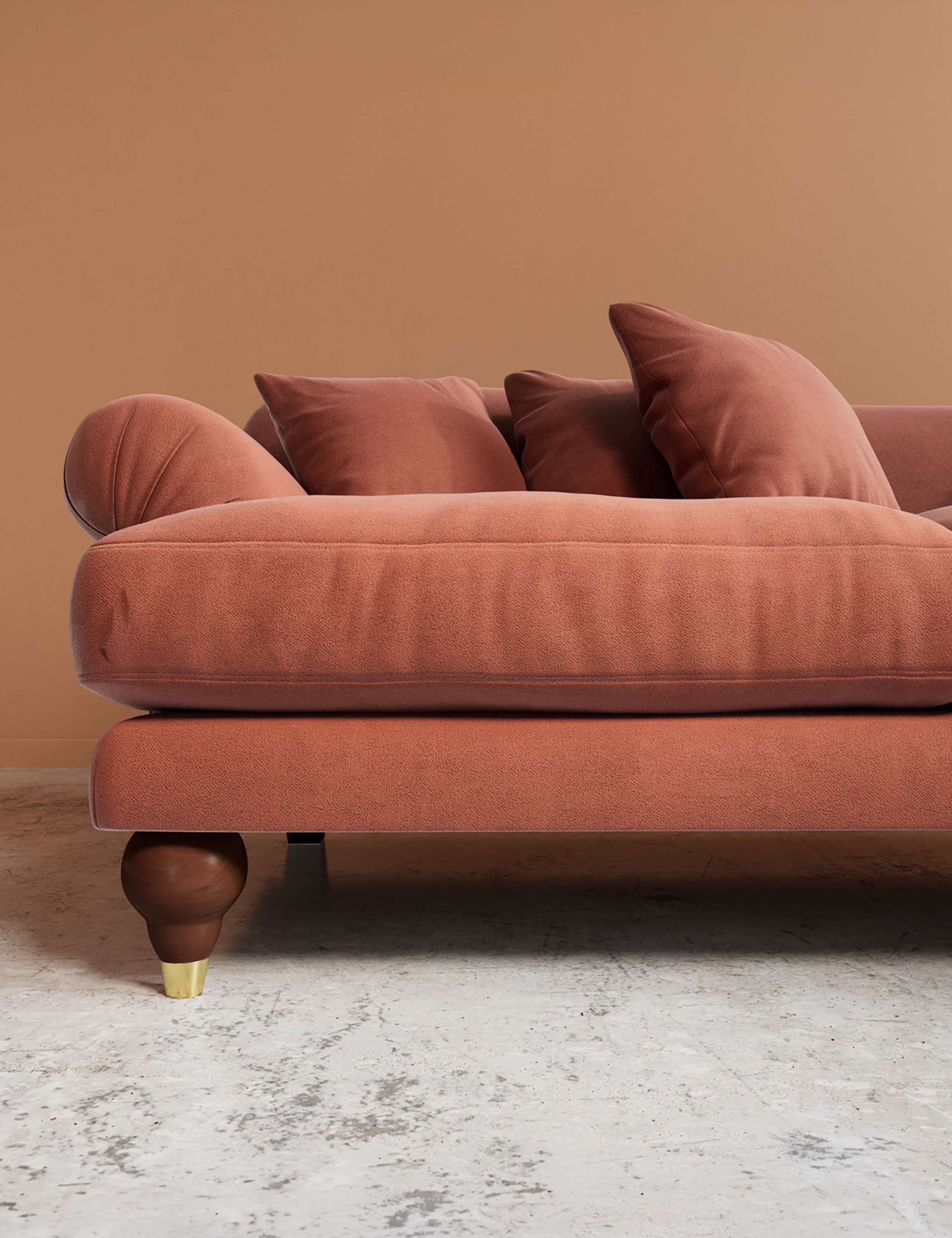 Willows Easy Velvet Right Corner Sofa 2 of 5