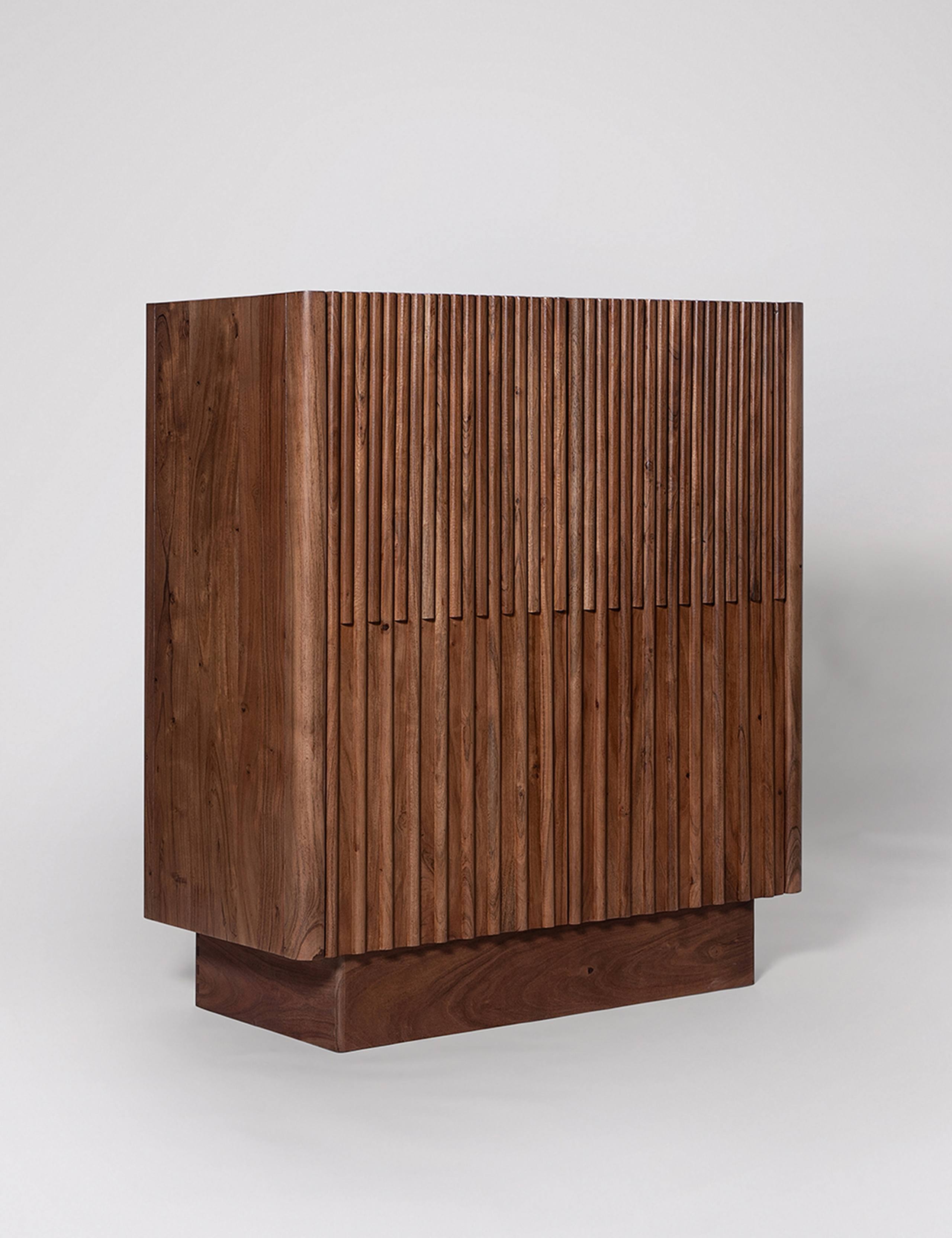 Hampstead Acacia Wood 2 Door Cabinet 2 of 7