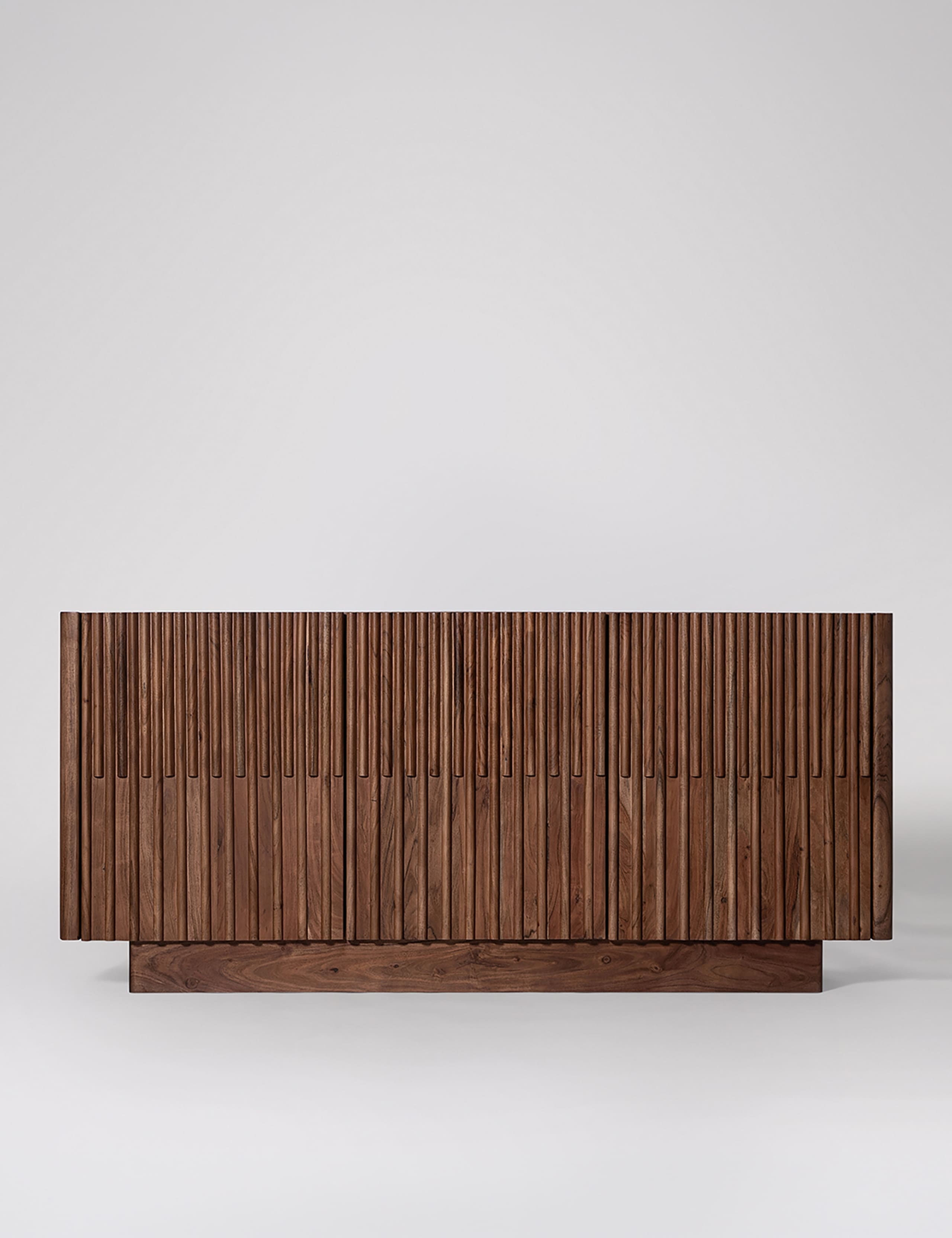 Hampstead Acacia Wood 3 Door Sideboard 1 of 6