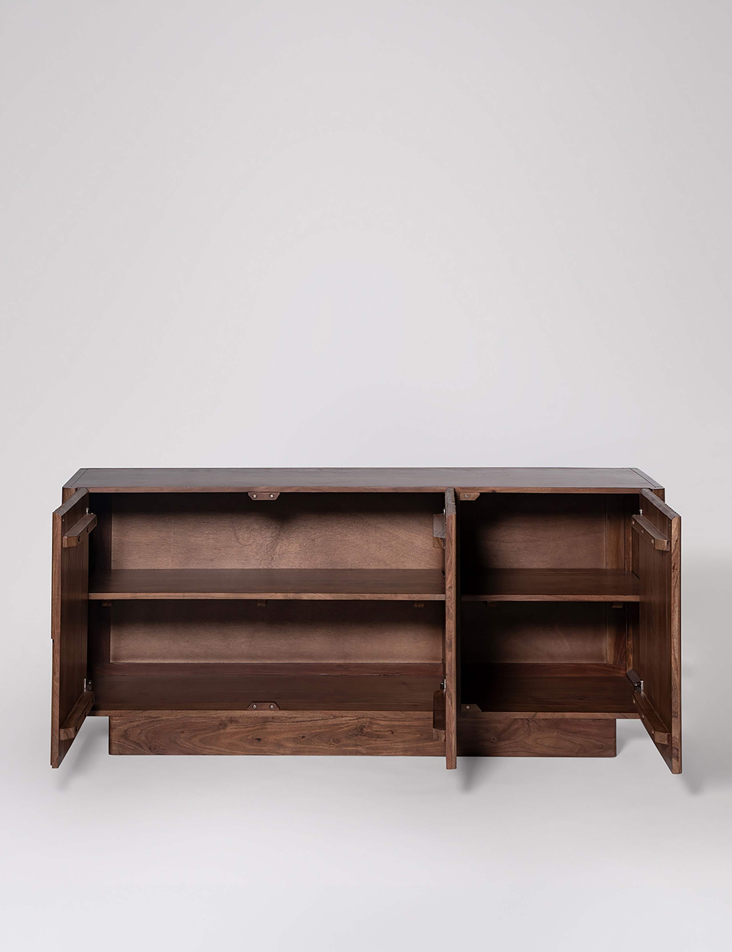 Hampstead Acacia Wood 3 Door Sideboard 2 of 6
