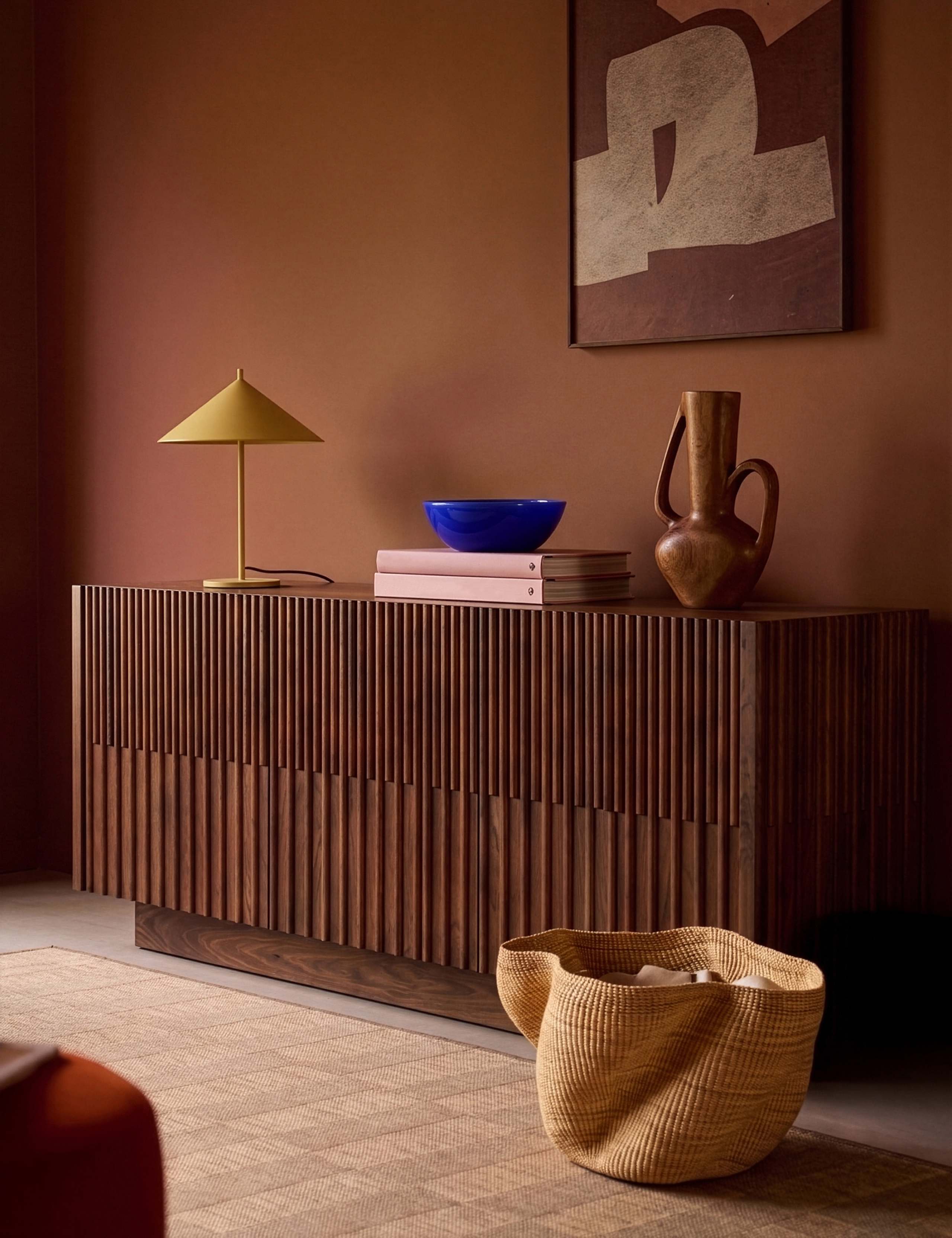 Hampstead Acacia Wood 3 Door Sideboard 5 of 6