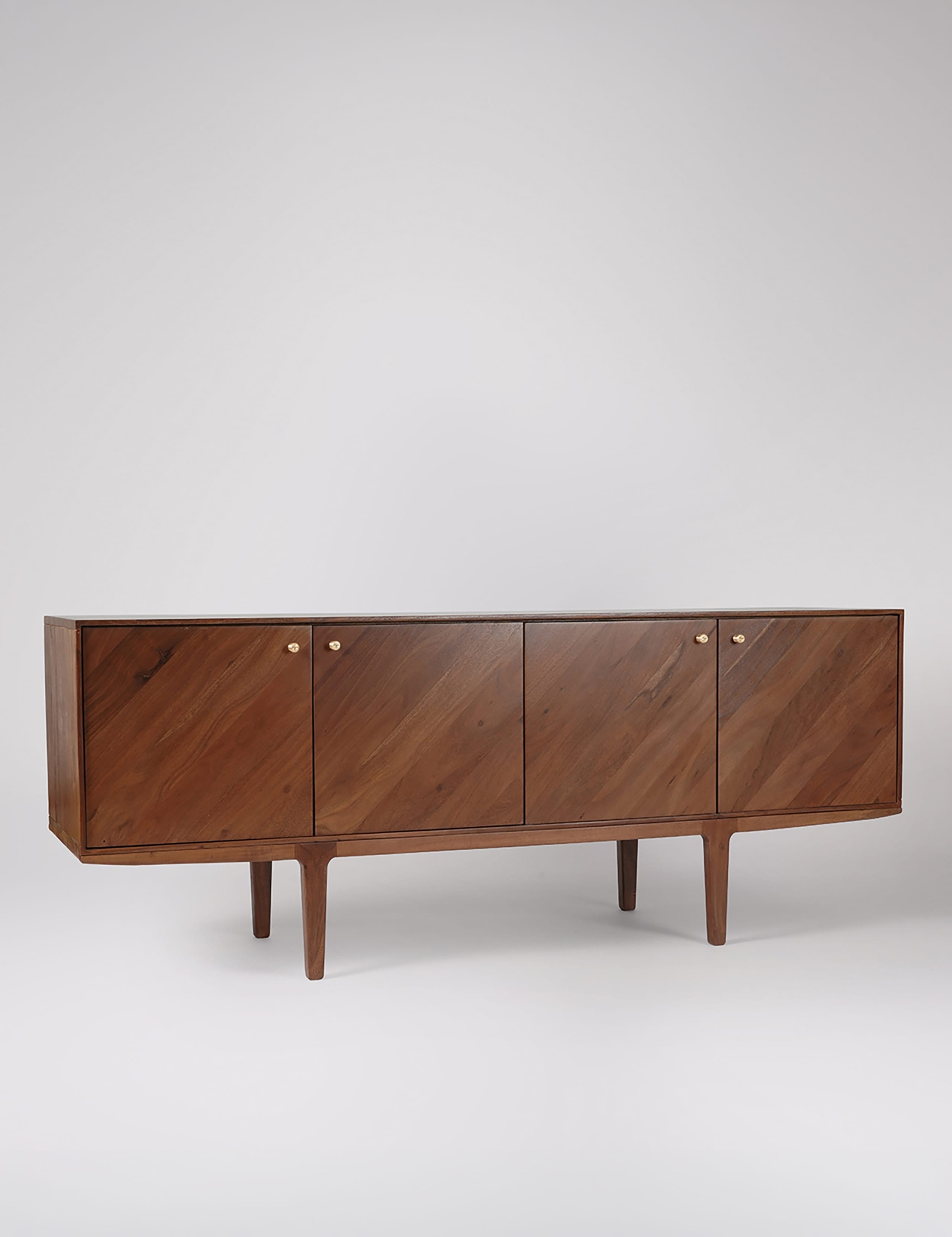 Noah Acacia Wood 4 Door Sideboard 2 of 6
