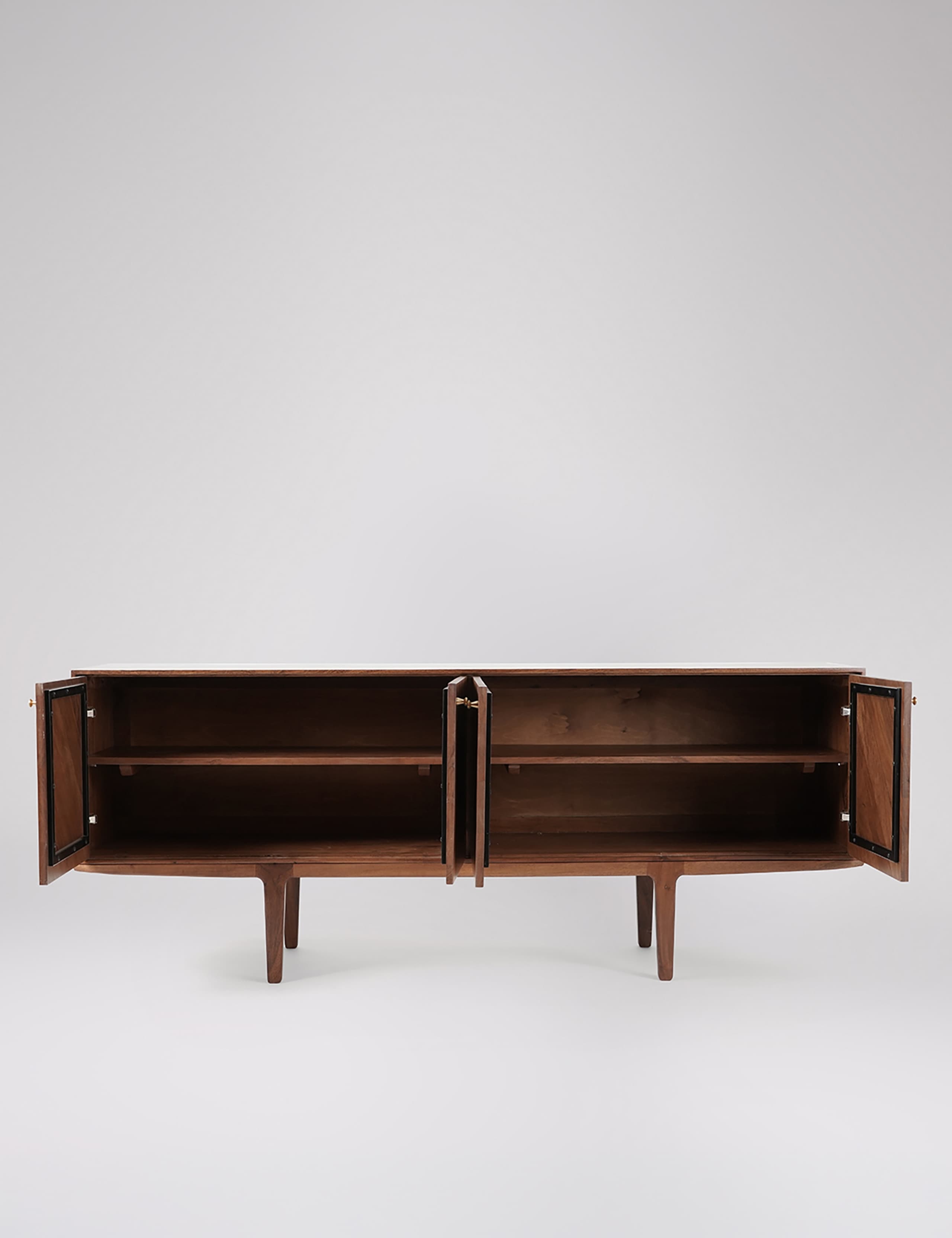 Noah Acacia Wood 4 Door Sideboard 3 of 6