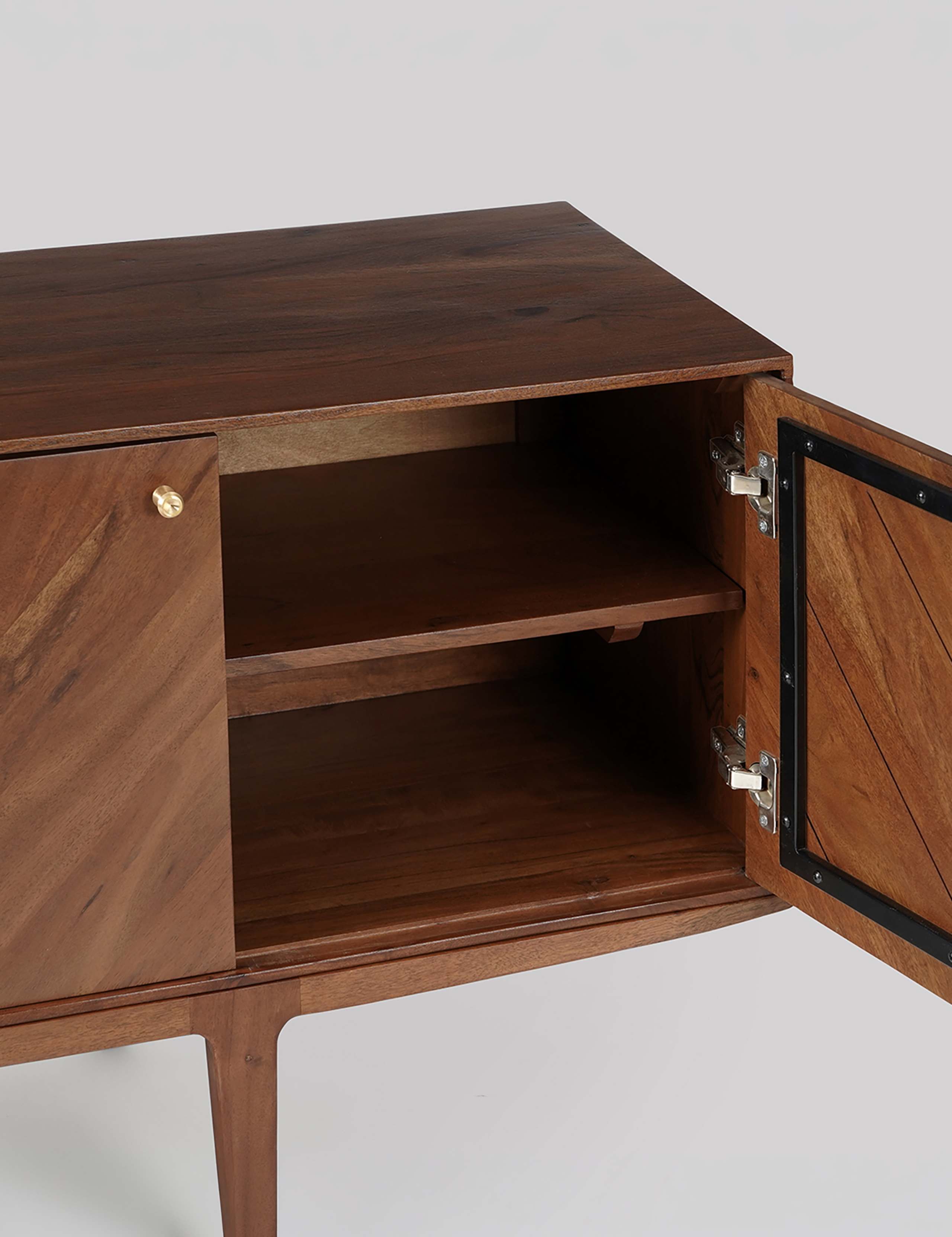 Noah Acacia Wood 4 Door Sideboard 4 of 6