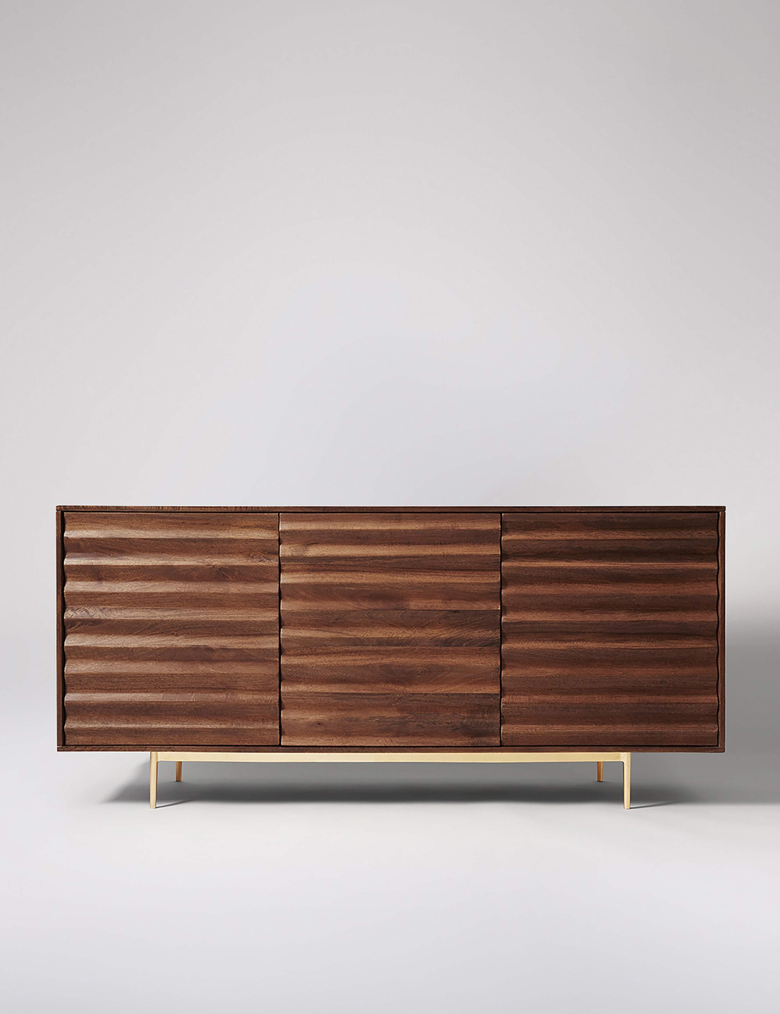 Katana Mango Wood 3 Door Sideboard 1 of 6