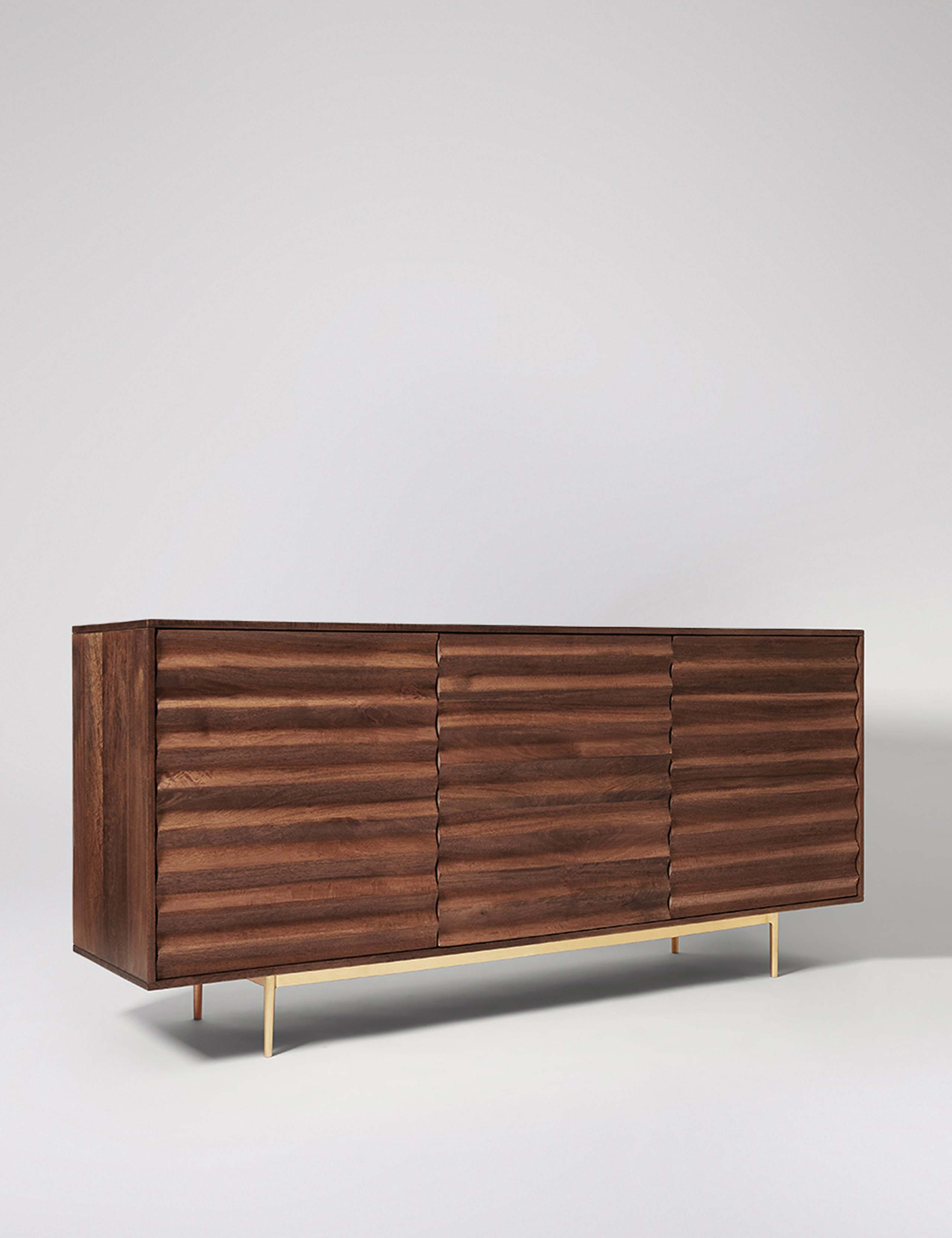 Katana Mango Wood 3 Door Sideboard 2 of 6