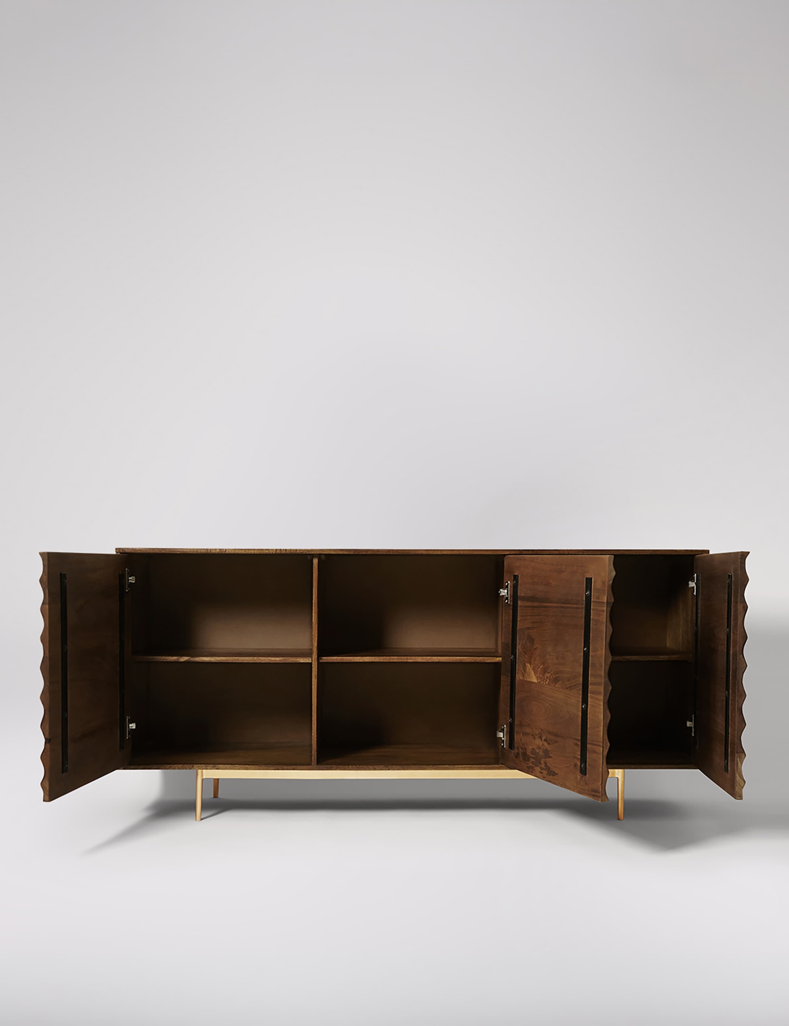 Katana Mango Wood 3 Door Sideboard 3 of 6