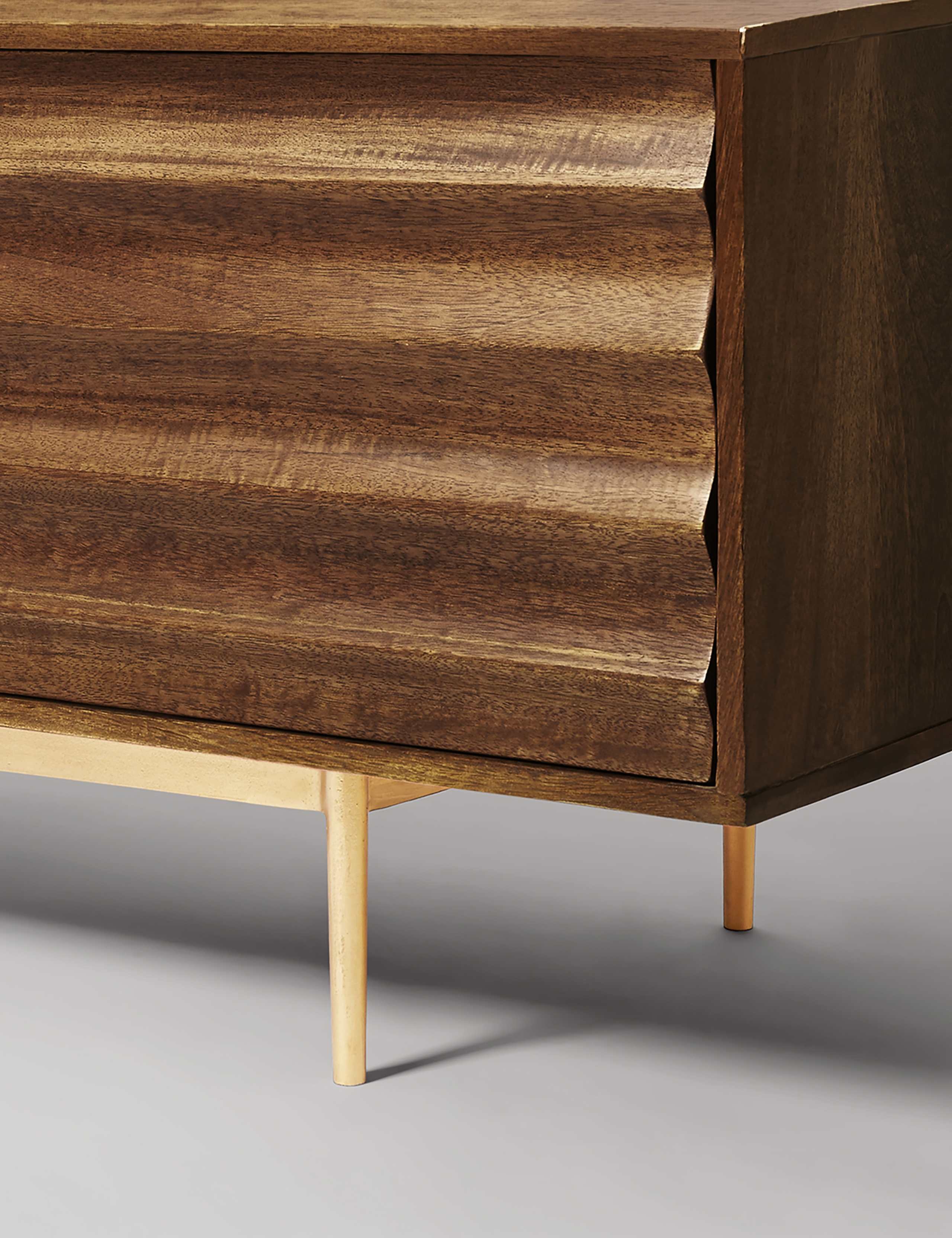 Katana Mango Wood 3 Door Sideboard 4 of 6