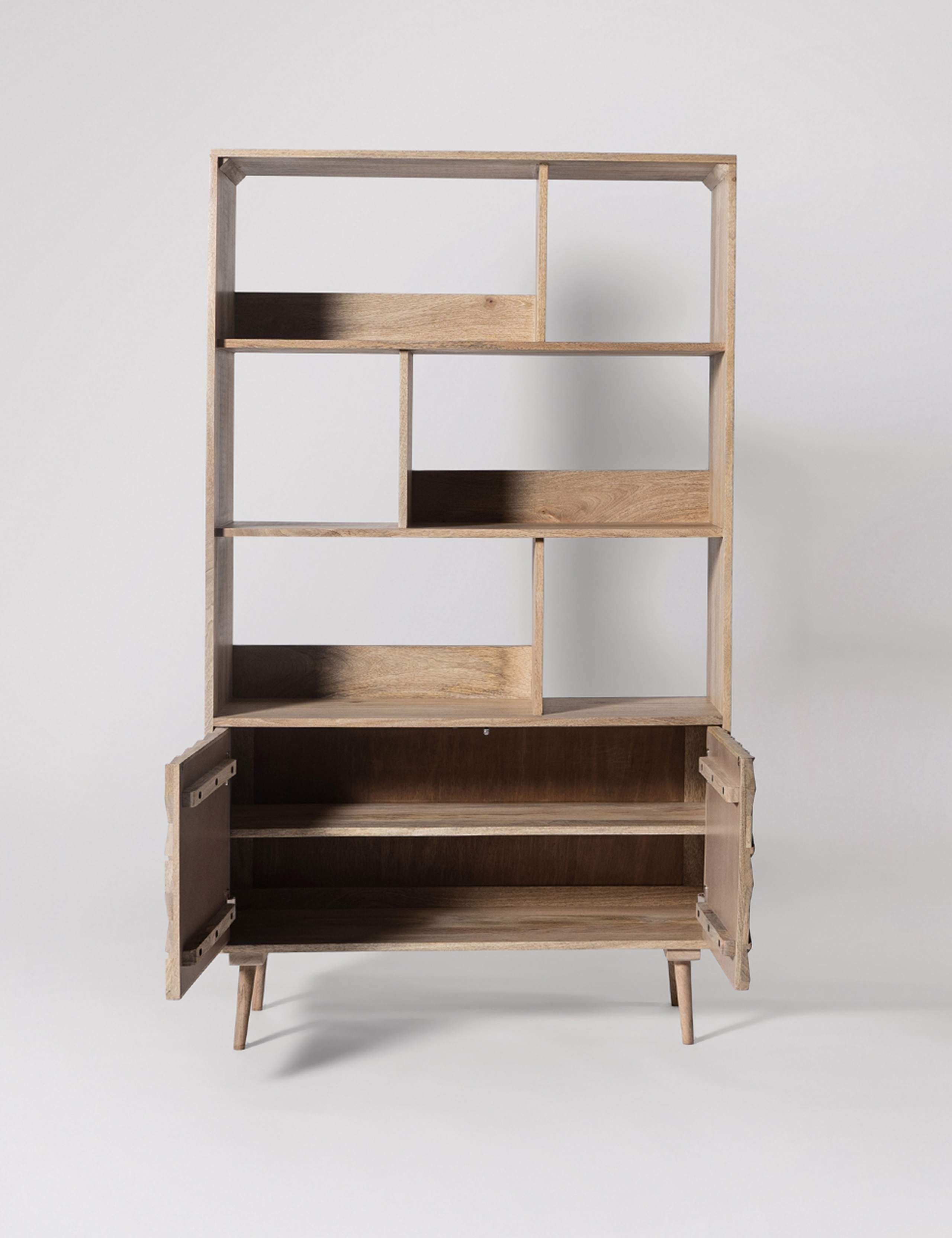 Terning Mango Wood 2 Door Shelving 2 of 6