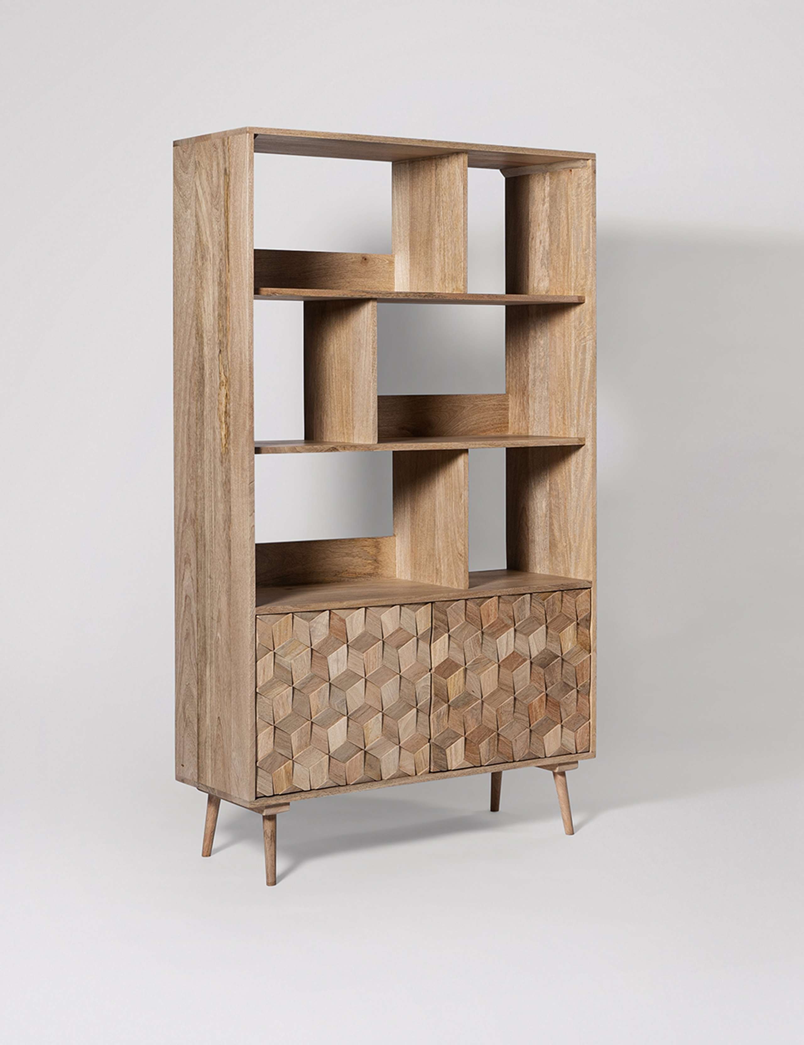Terning Mango Wood 2 Door Shelving 3 of 6