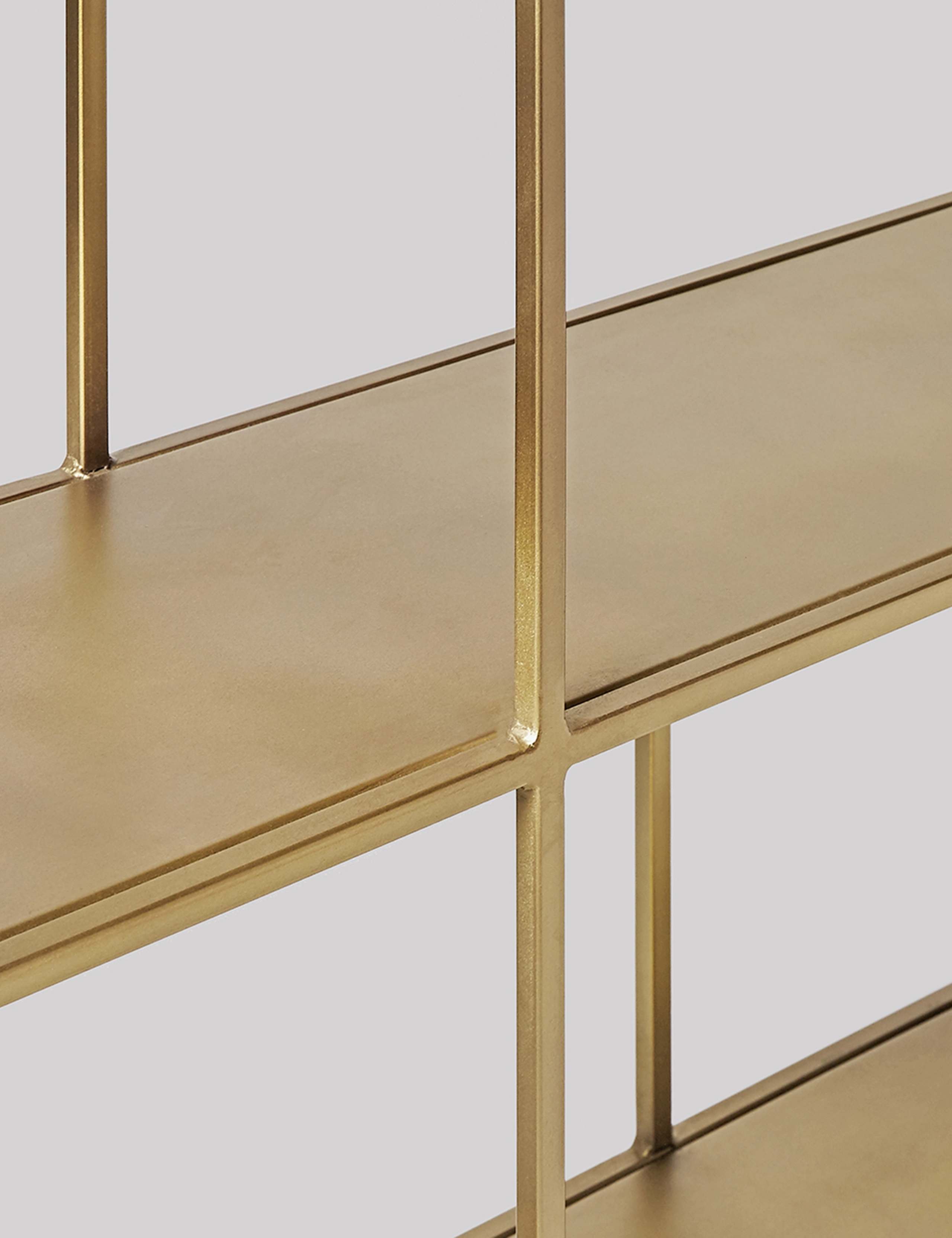 Aero Brass Effect Metal Shelving Unit 3 of 5