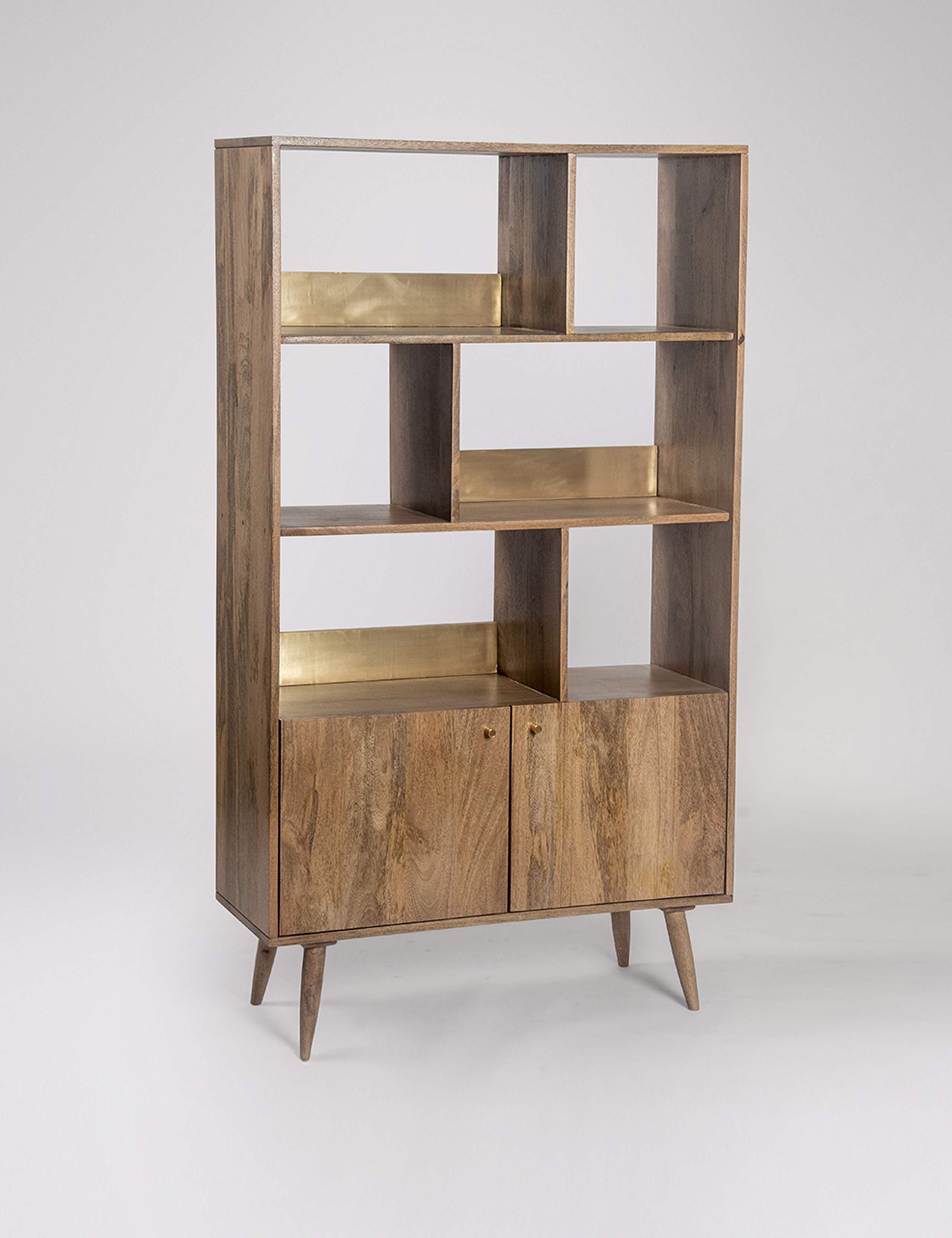 Fresco Mango Wood 2 Door Shelving 2 of 6