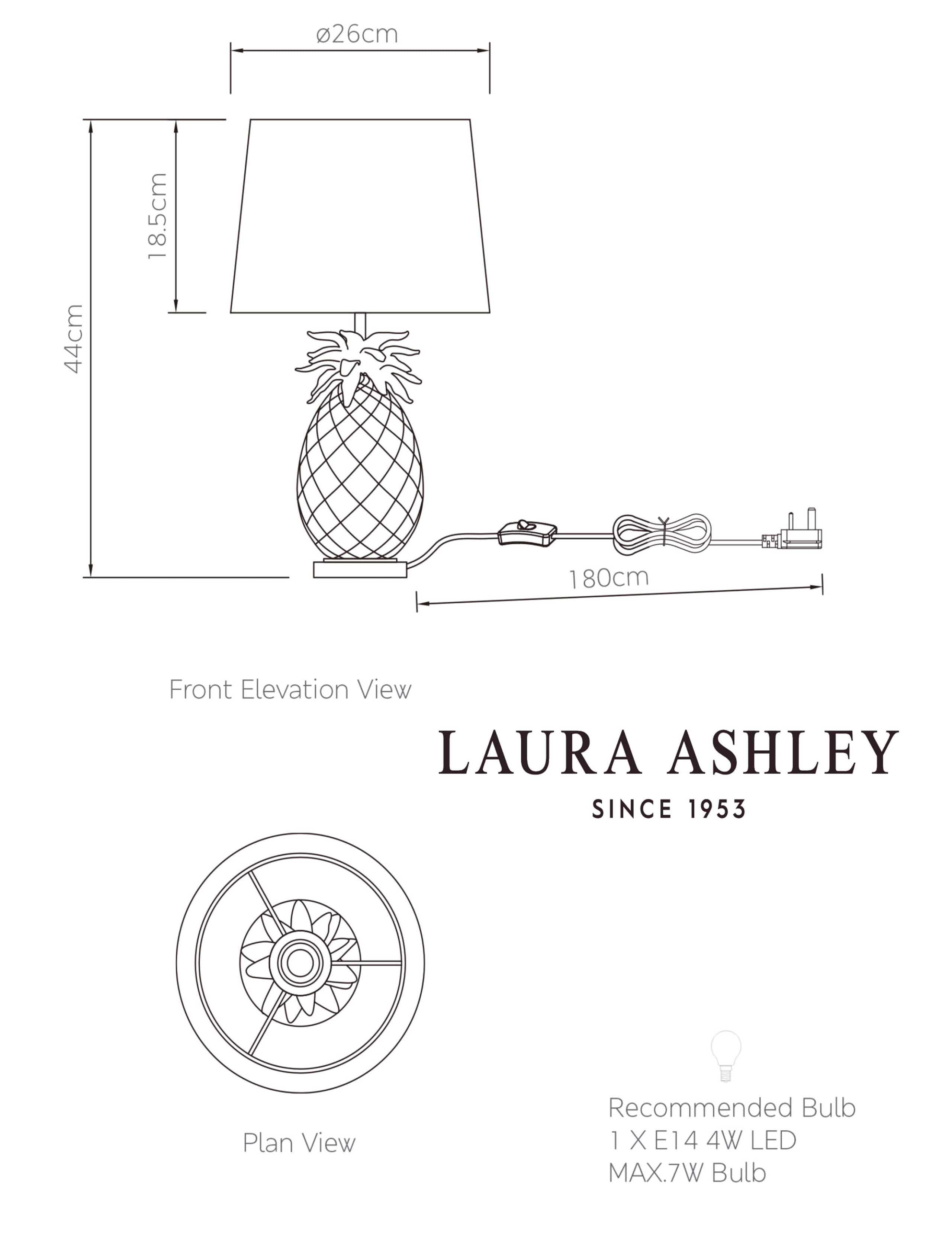 Pineapple Glass Table Lamp 5 of 5