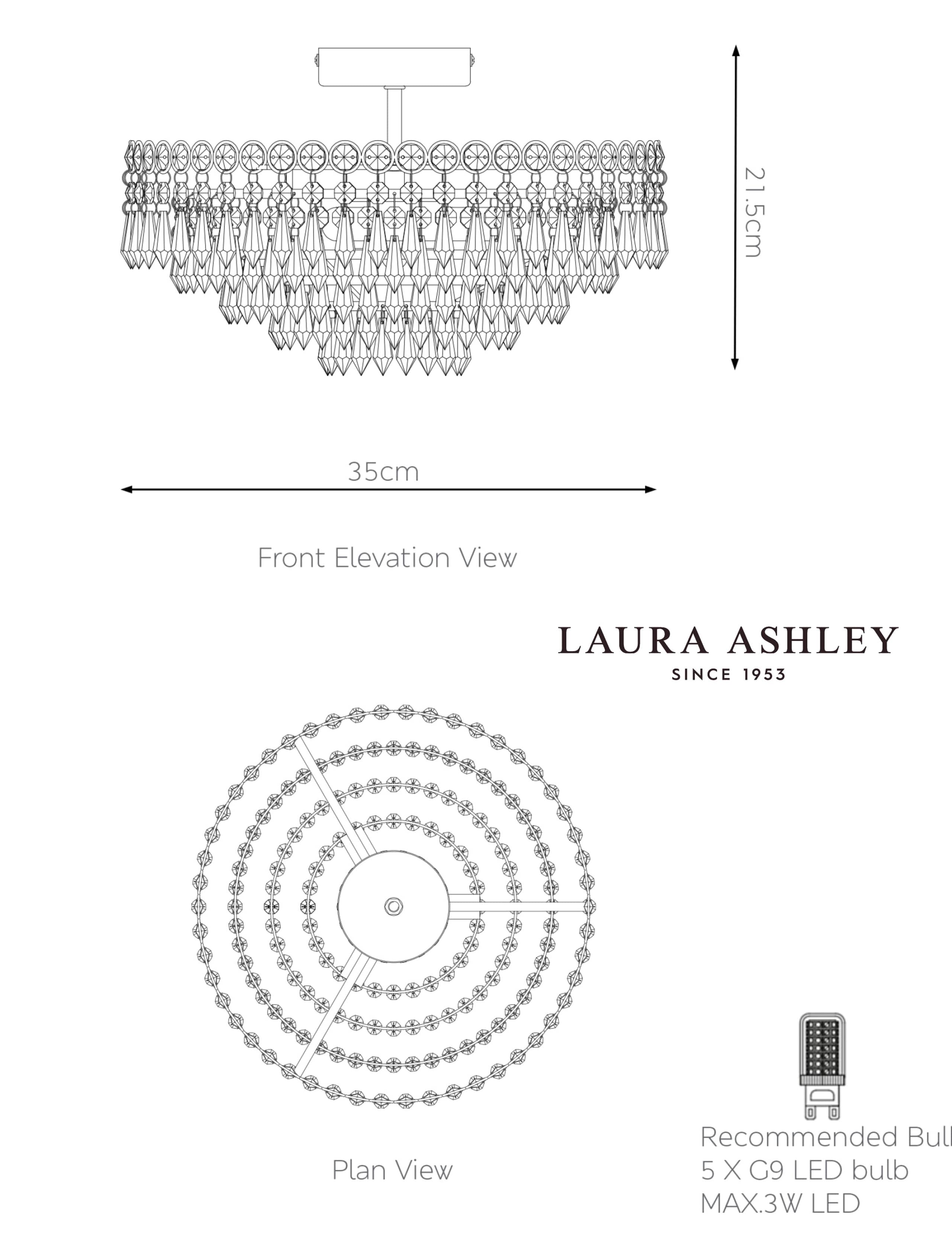 Enid Glass Chandelier 4 of 4