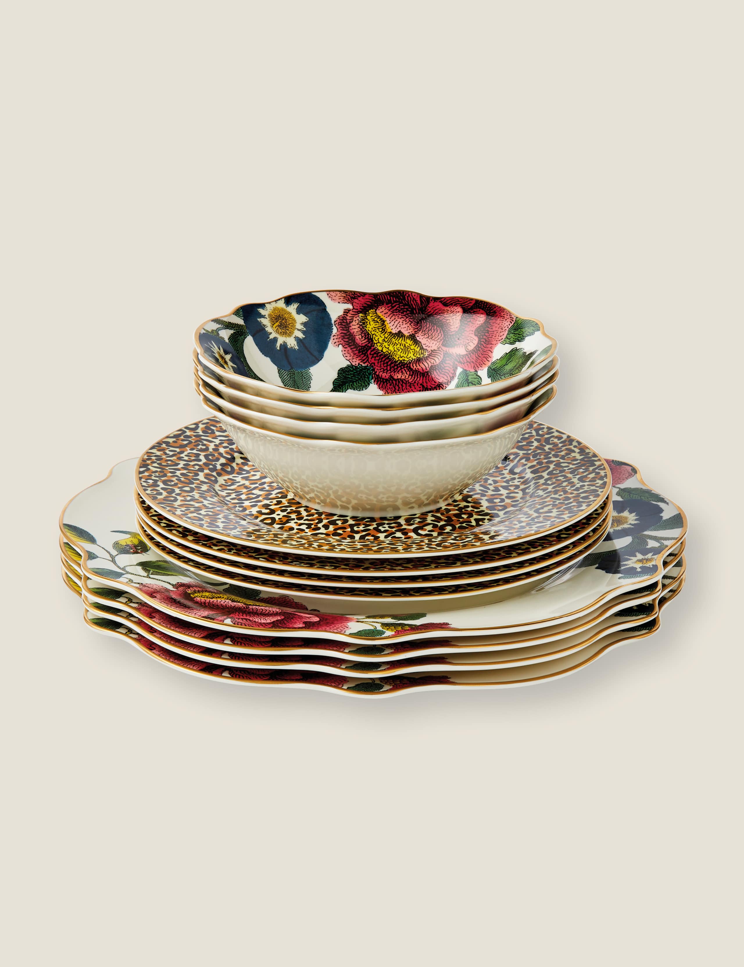 12 Piece Creatures of Curiosity Dinner Set 4 of 4