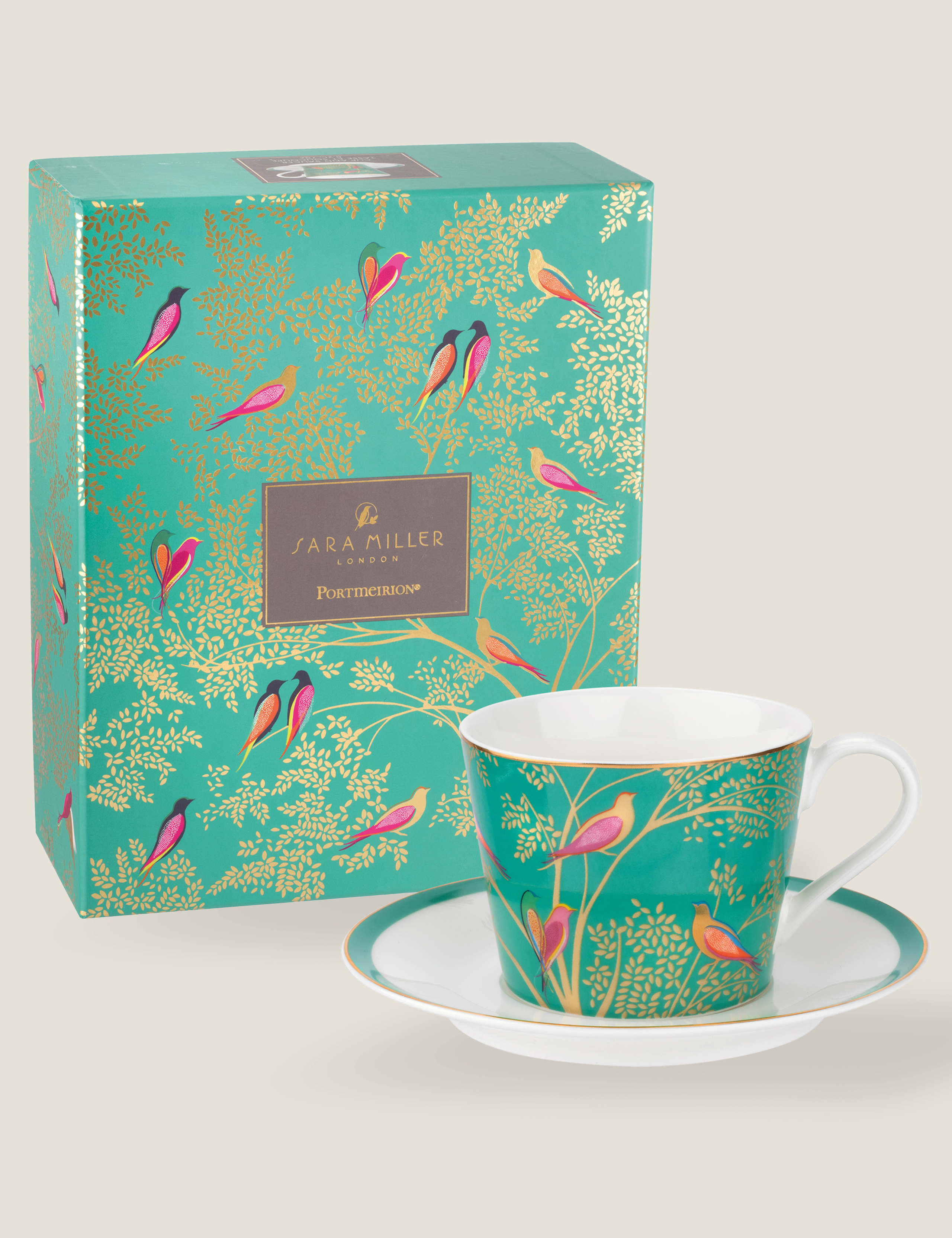 Green Bird Cup & Saucer 3 of 4