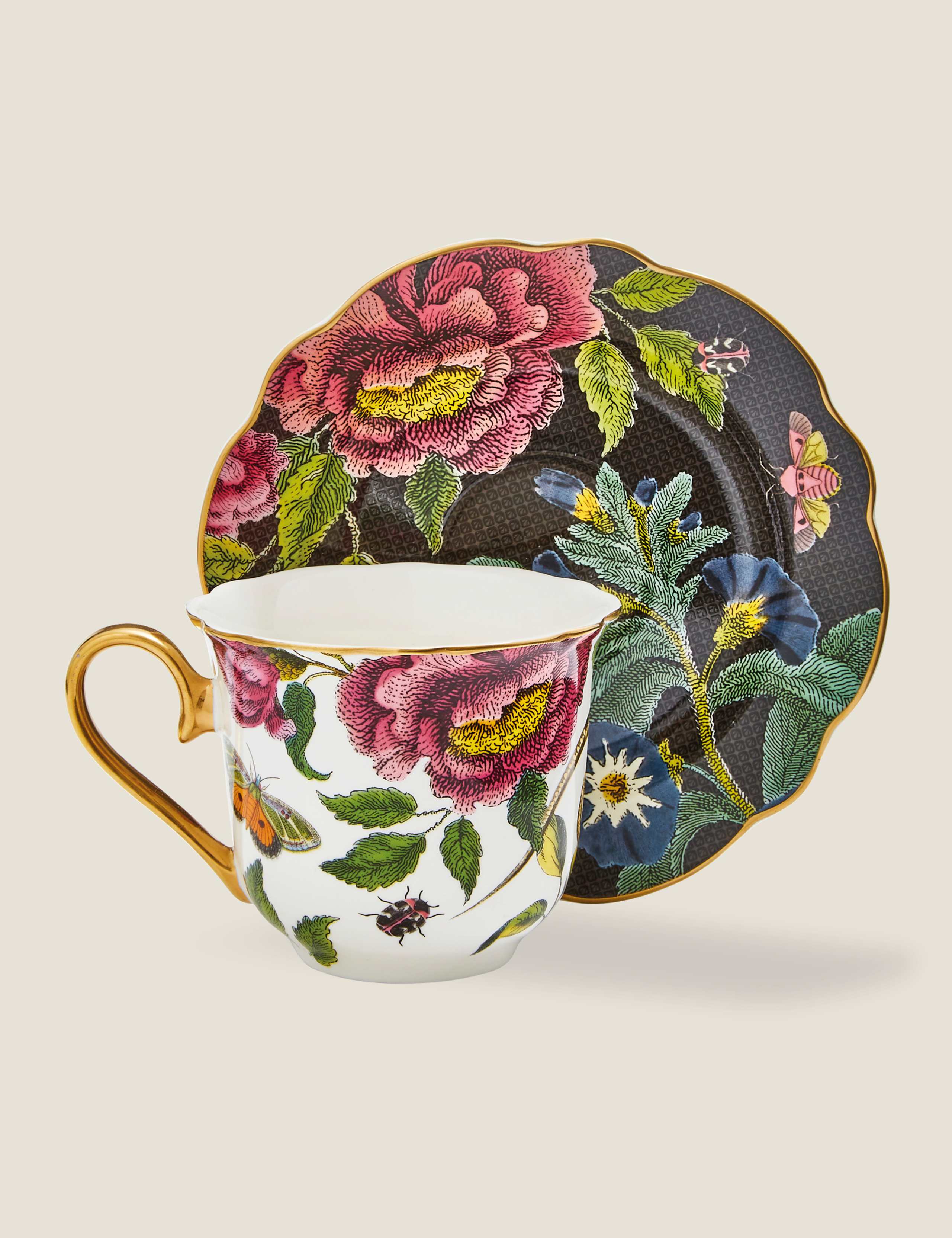 Creatures of Curiosity Dark Cup & Saucer 2 of 6