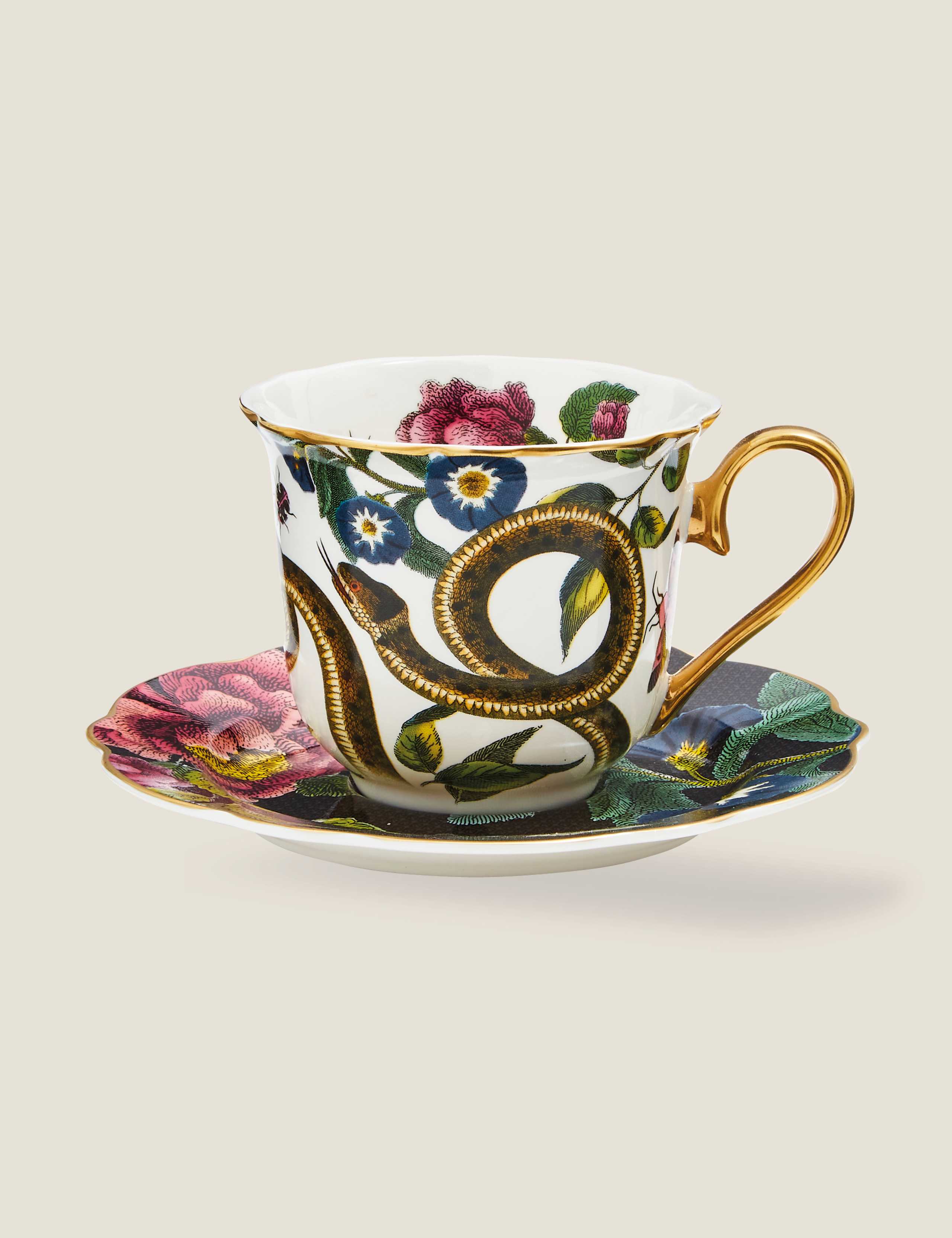 Creatures of Curiosity Dark Cup & Saucer 5 of 6
