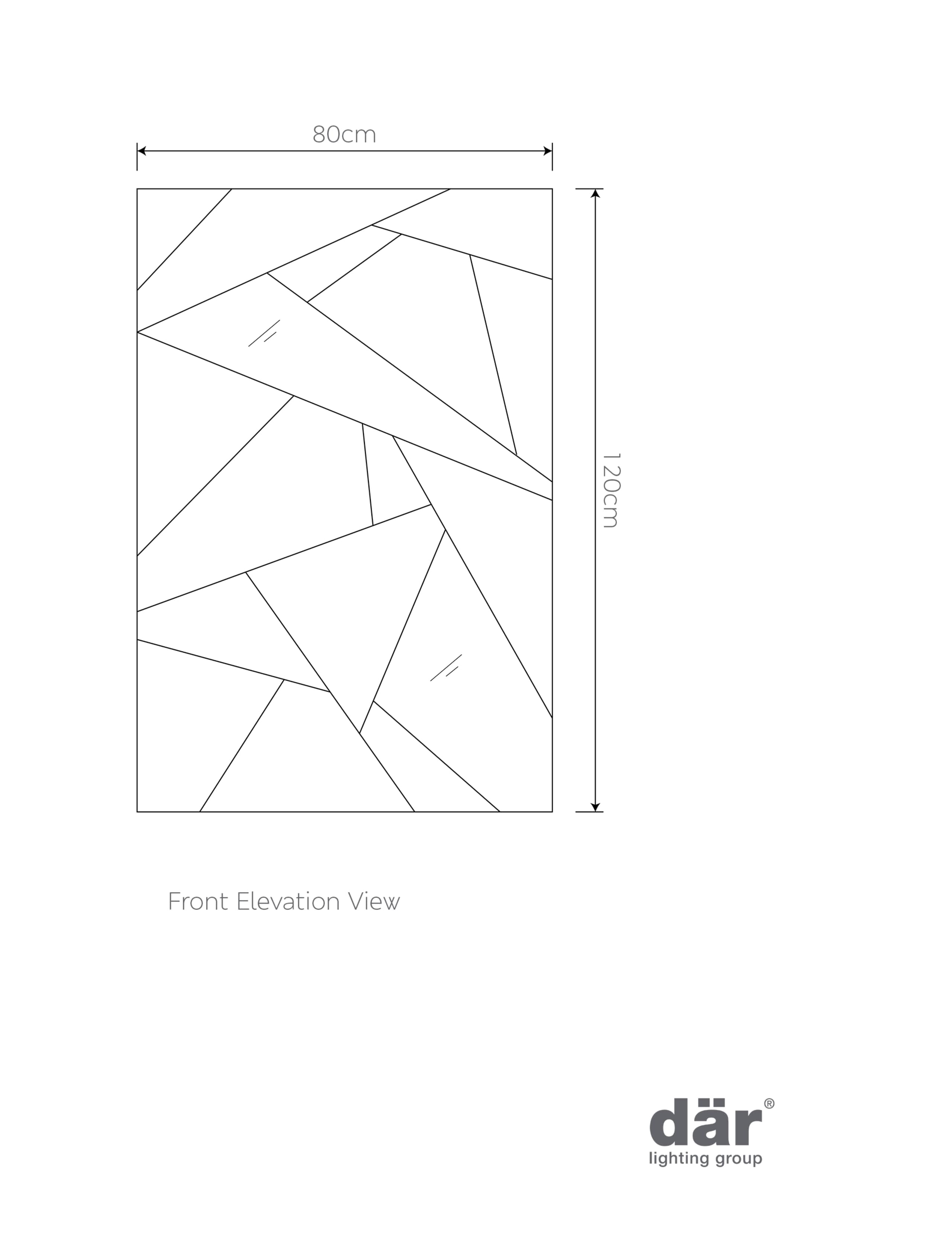 Lecee Rectangular Wall Mirror 3 of 3