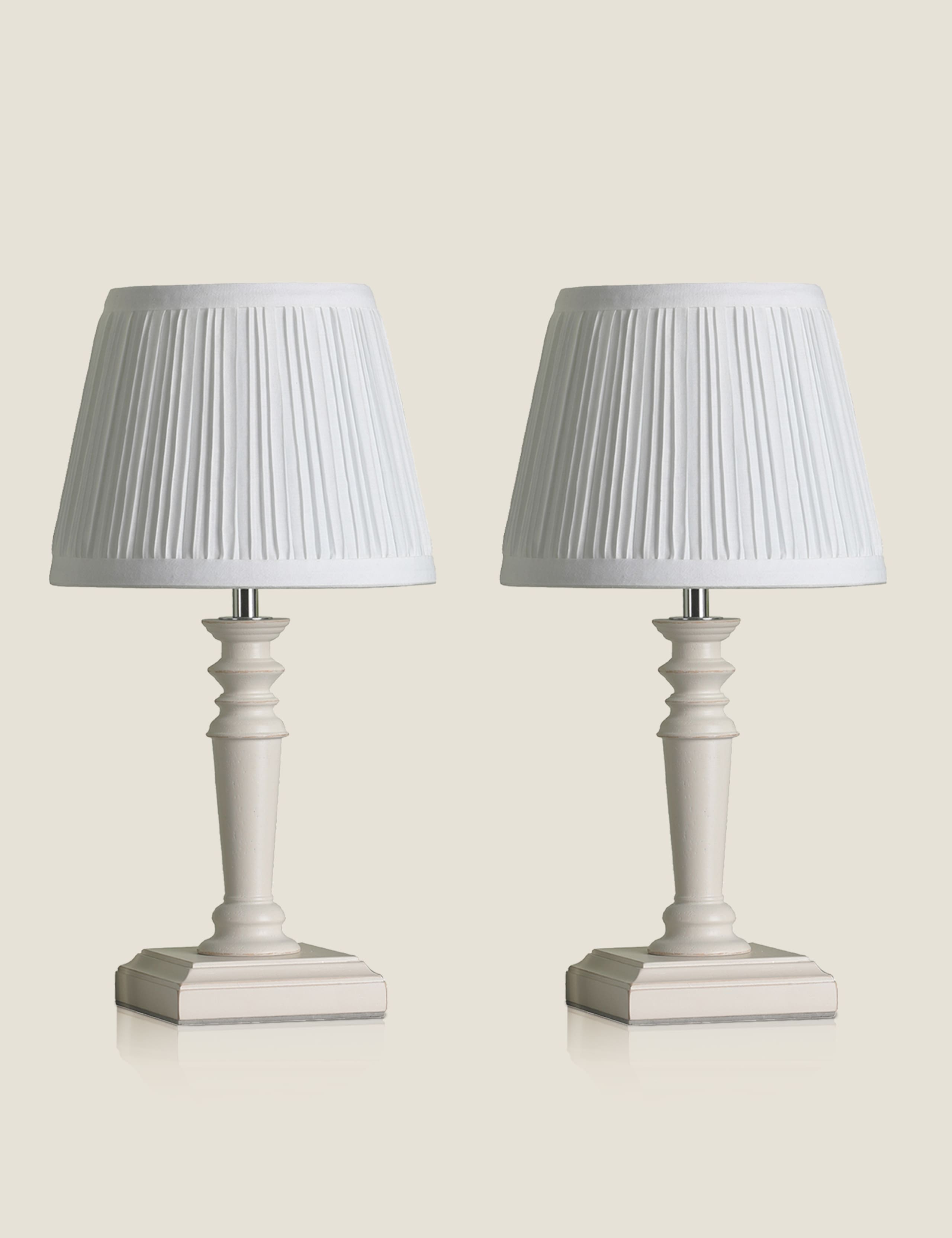 Set of 2 Tate Wooden Table Lamps 3 of 4