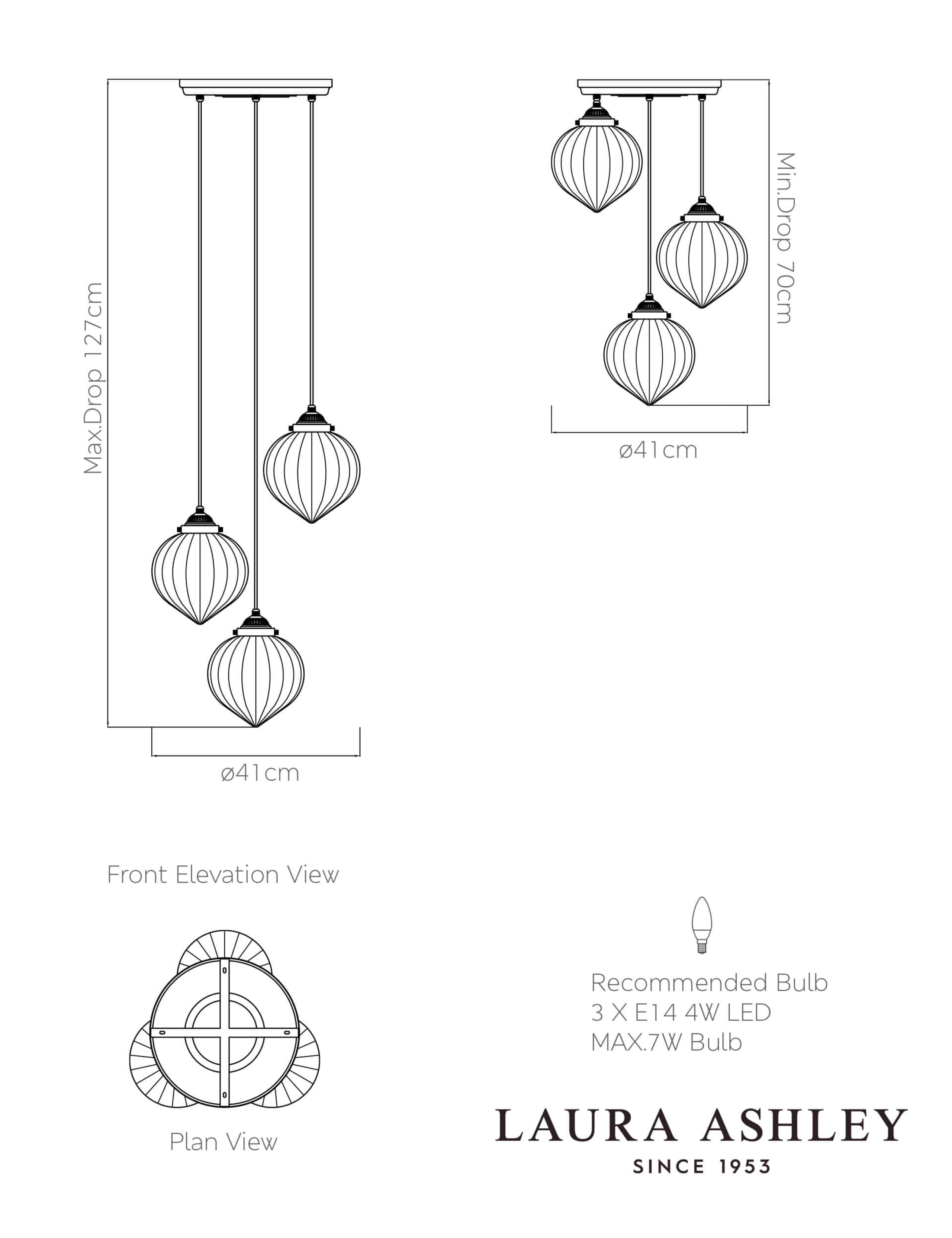 Whitham Multi-Light Cluster Pendant Light 6 of 6