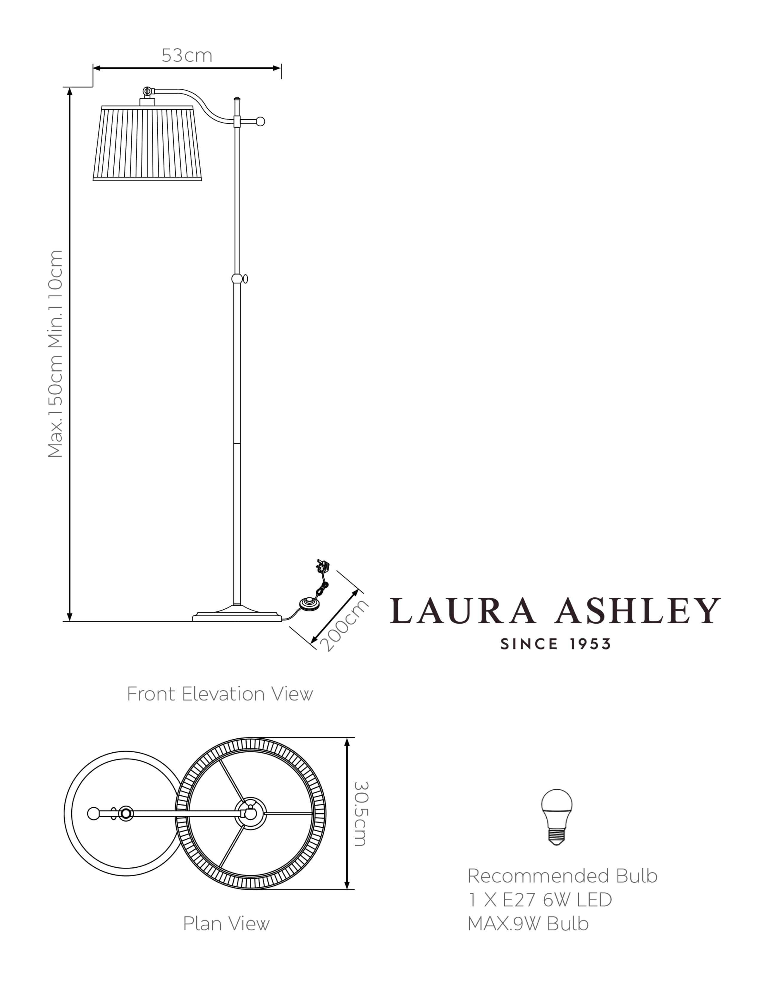 Hemsley Metal Floor Lamp 4 of 4