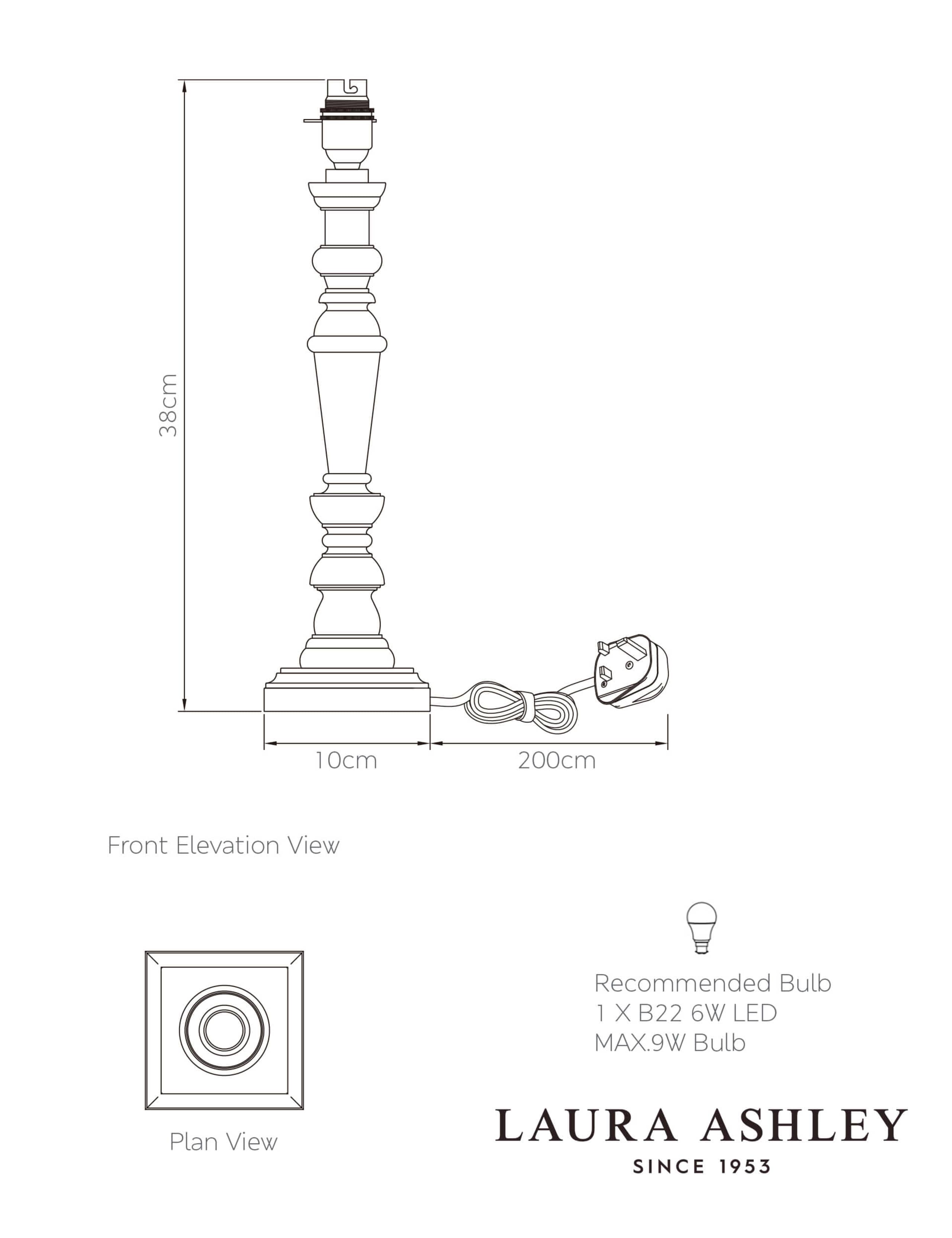 Tate Wooden Table Lamp Base 5 of 5