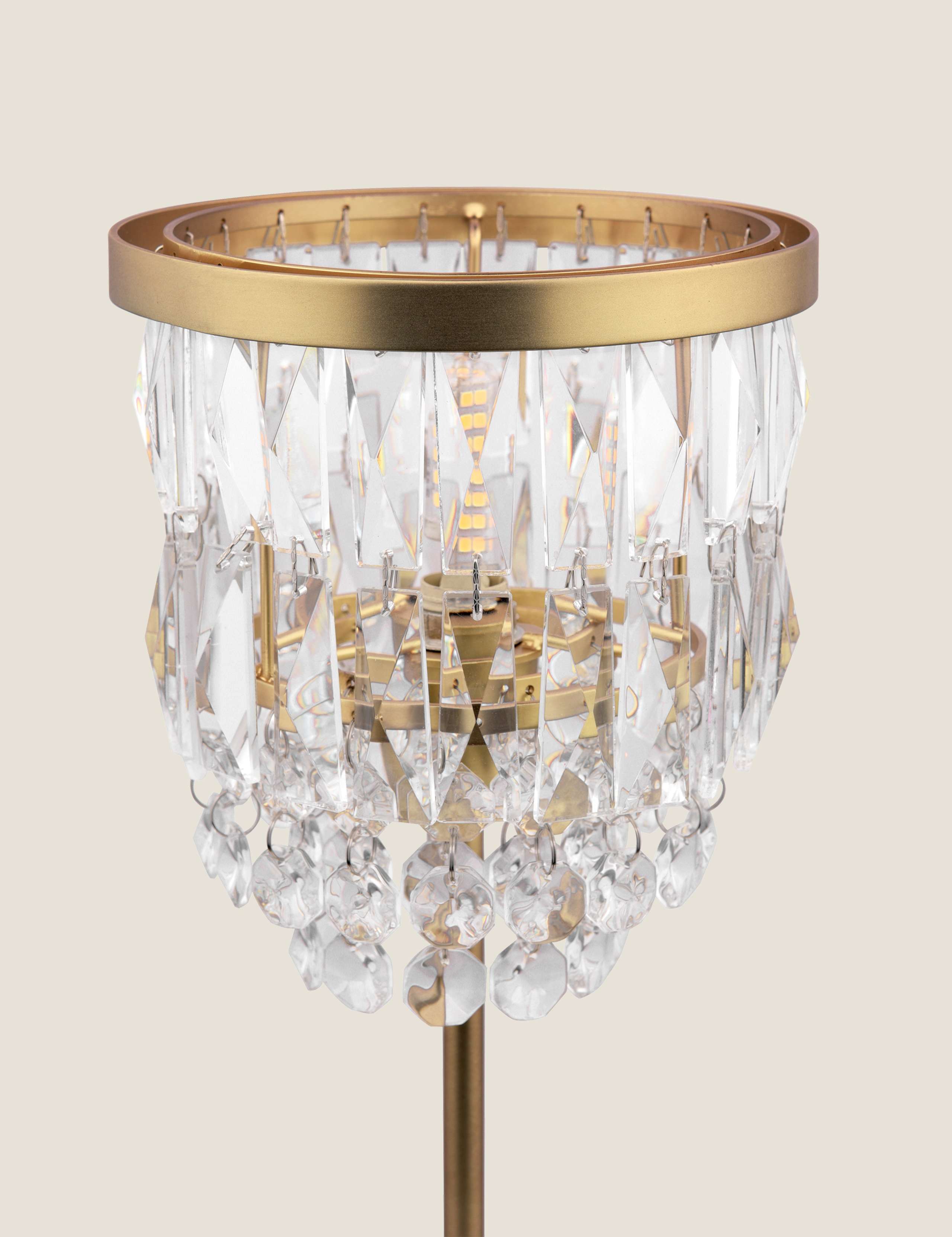 Rhosill Faceted Glass Table Lamp 3 of 5