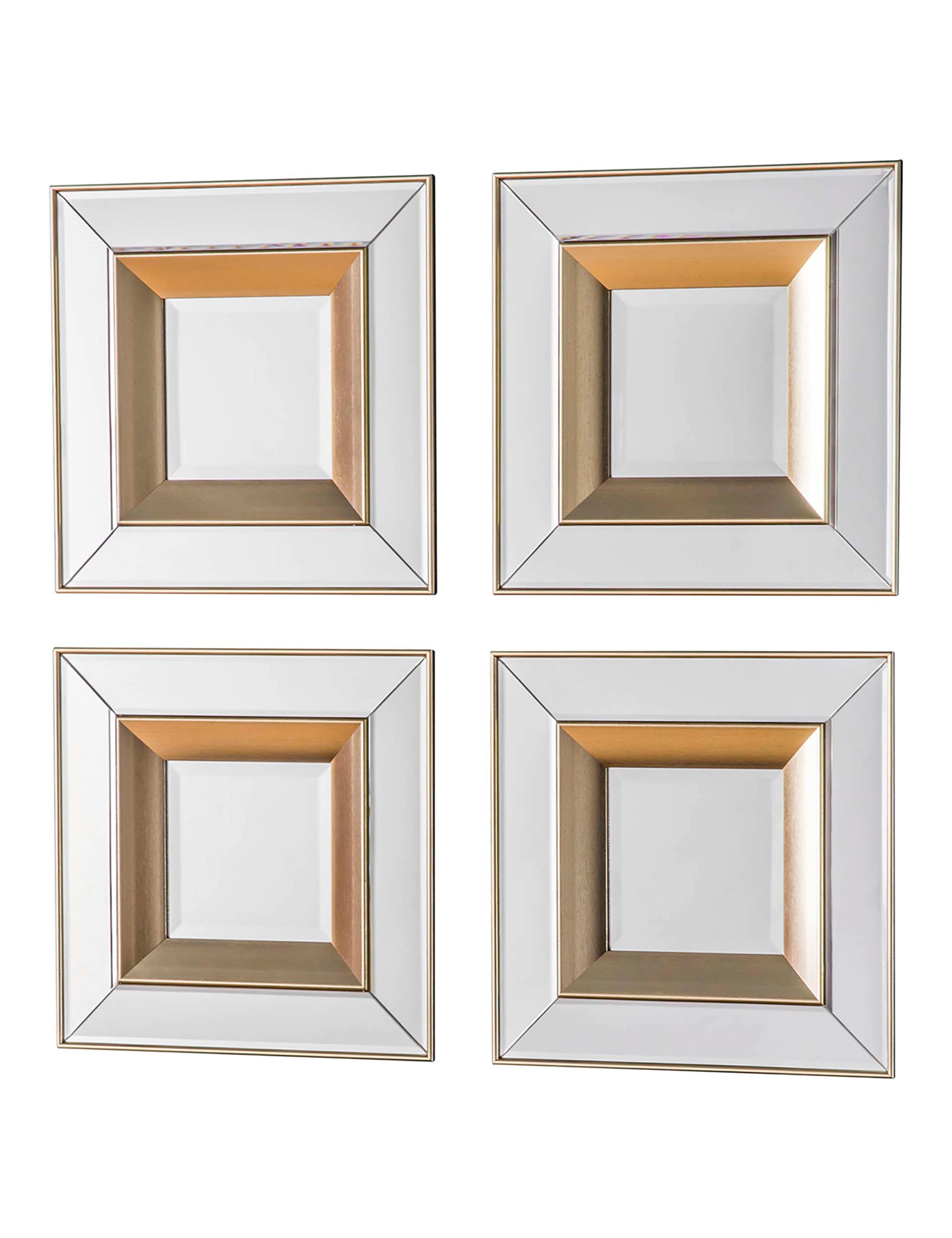 Set of 4 Phantom Square Wall Mirrors 2 of 3