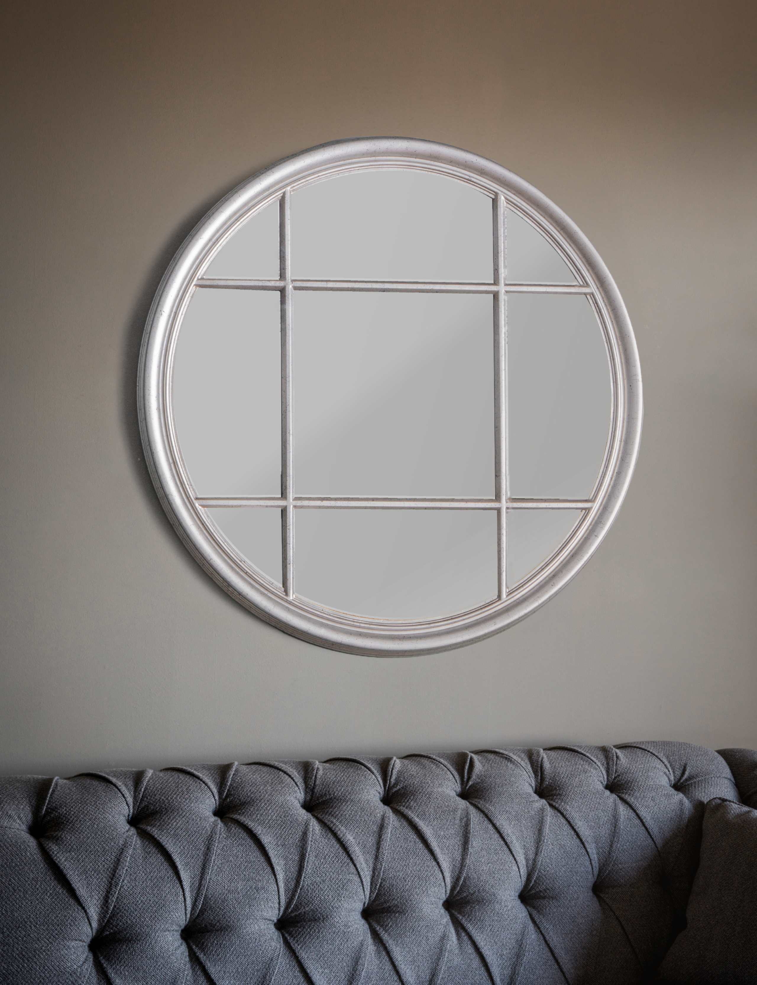 Eccleston Extra Large Round Wall Mirror 1 of 2